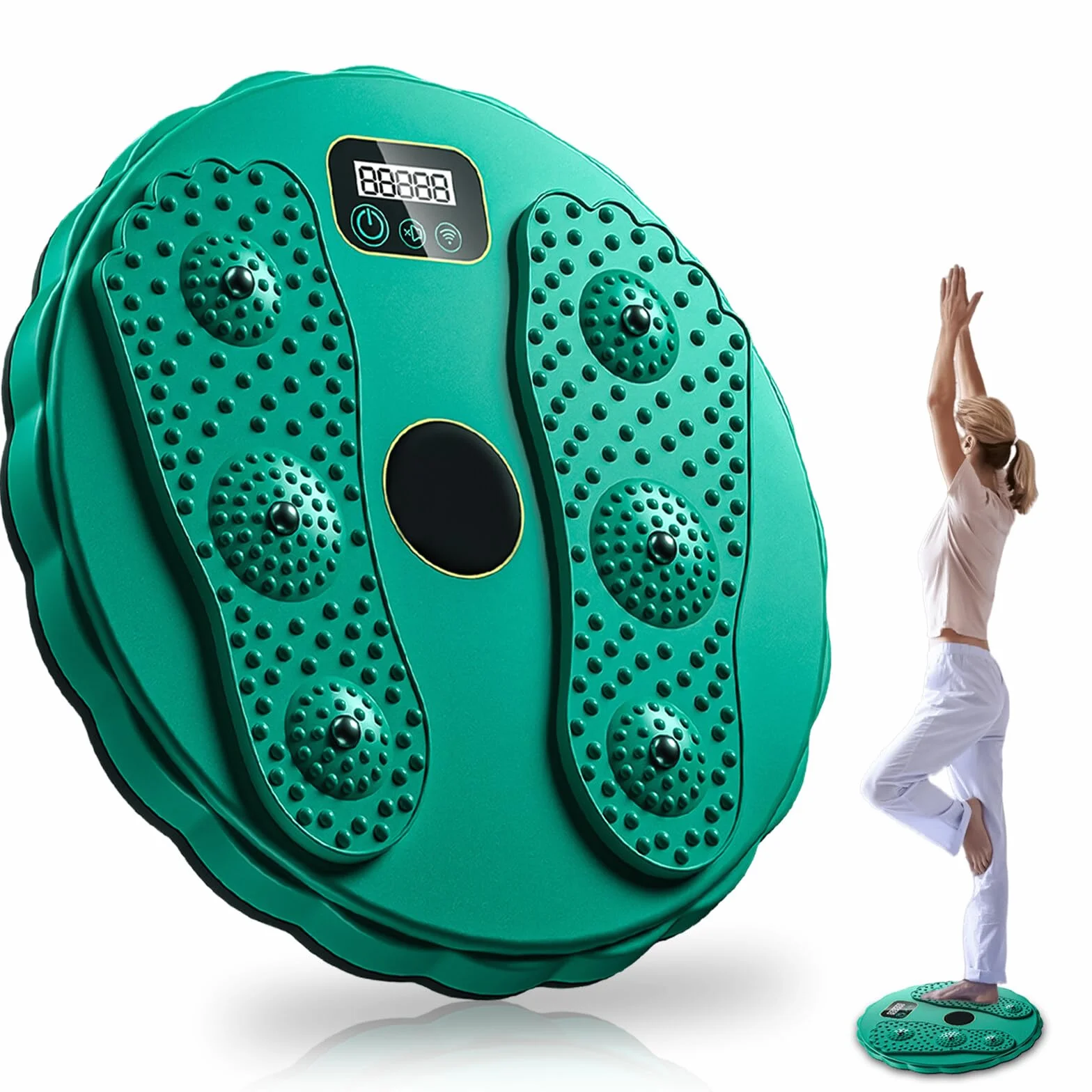 Twister Fitness z licznikiem, tarcza obrotowa, deska do balansowania, trenażer brzucha