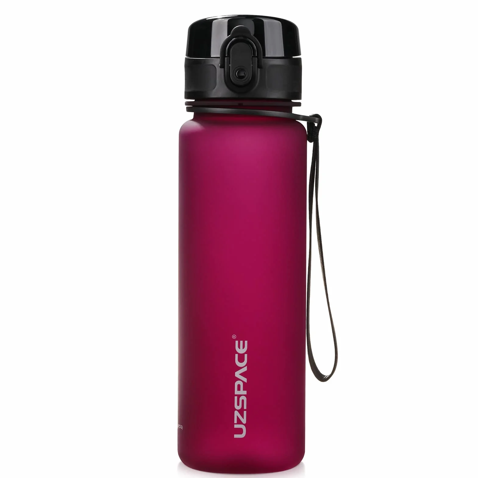 UZSPACE Butelka na wodę 500 ml / 800 ml / 1000 ml, Bez BPA, Plastik Tritan, Szczelna, idealne picie dla dzieci, do szkoły, na siłownię, na rower, do biegania, na zewnątrz