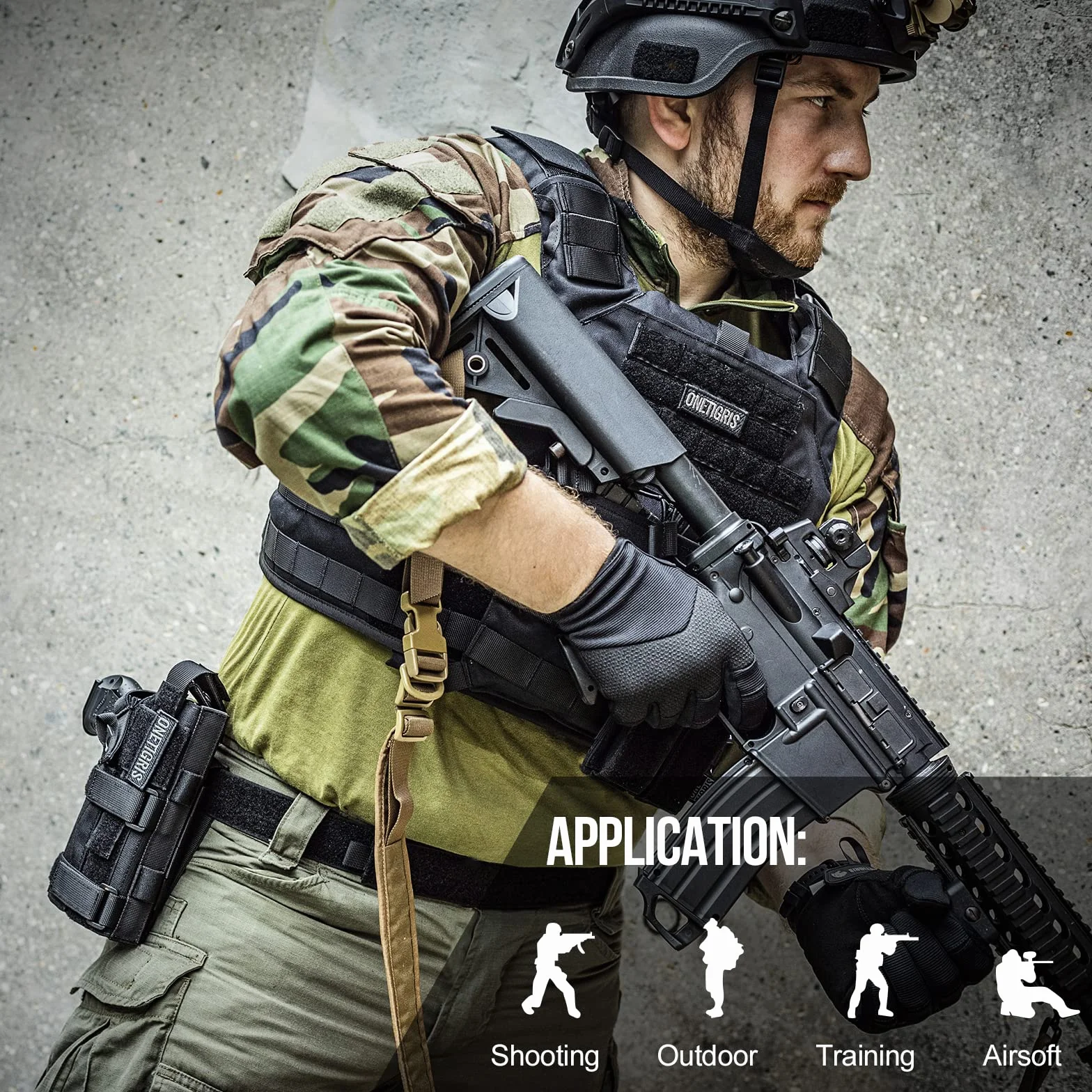 OneTigris 1000D nylonowa kabura na pistolet Molle kabura na pistolet