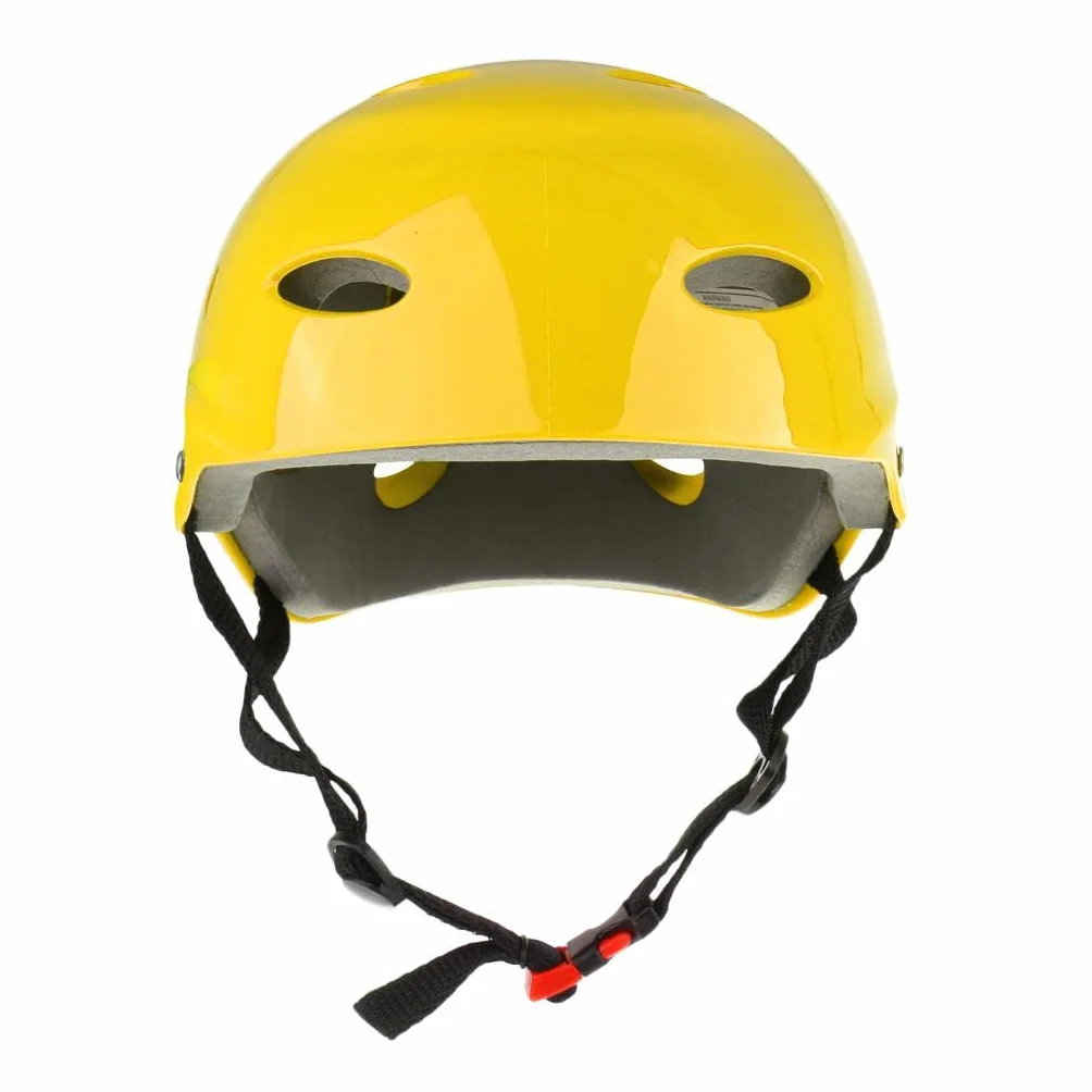 Kask ochronny do sportów wodnych do wakeboardu, kajaka, łodzi, surfingu, L, czerwony