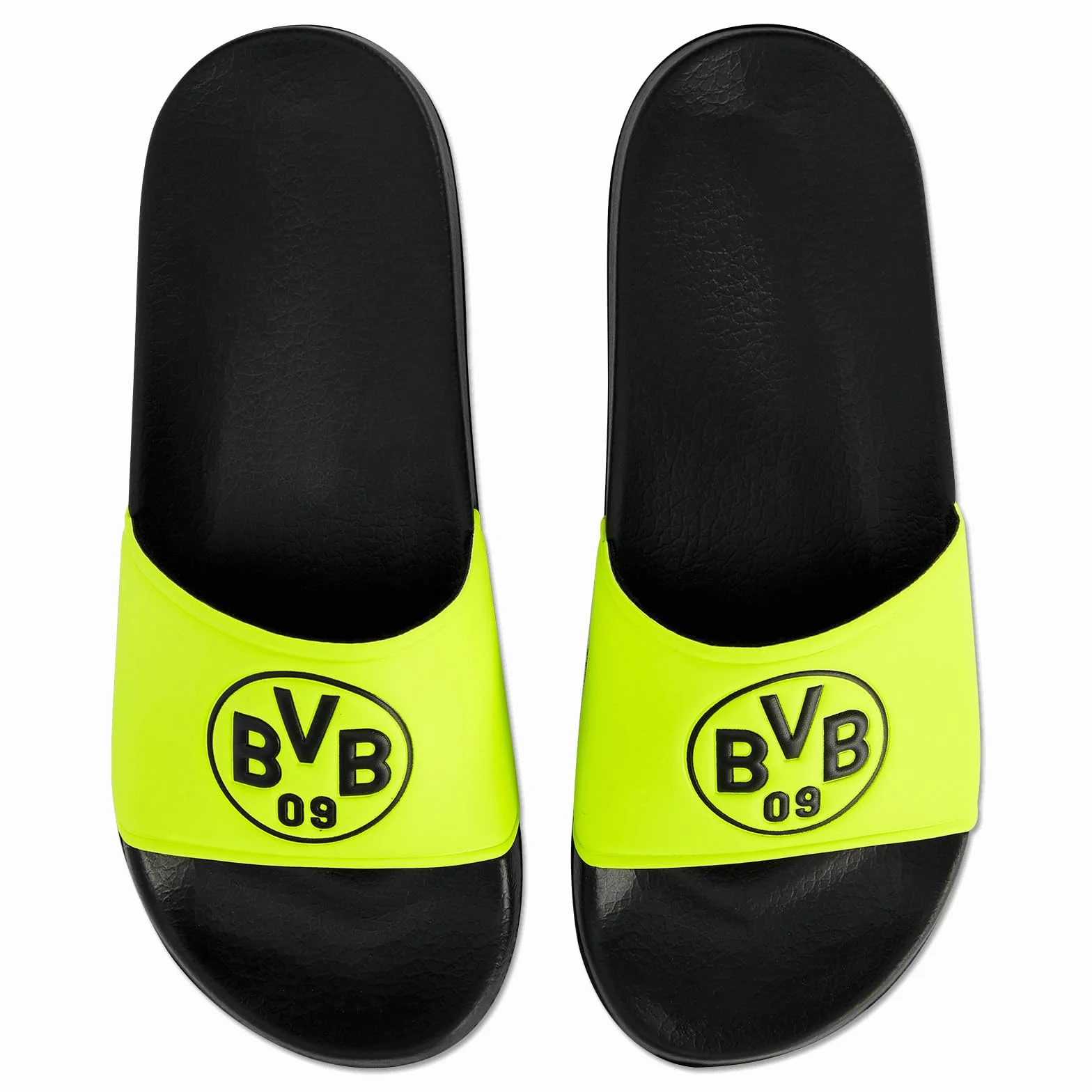 Borussia Dortmund Unisex – neonowe klapki kąpielowe dla dorosłych