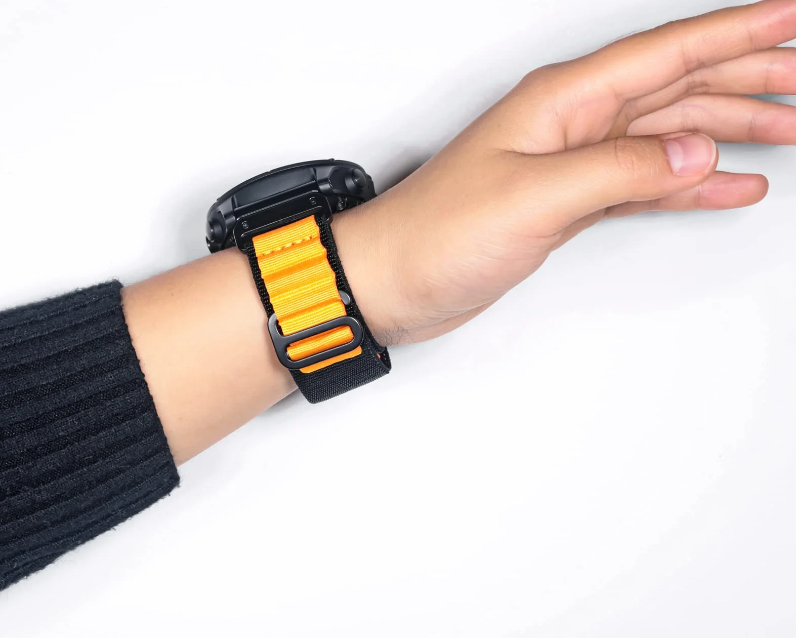 Kompatybilny z Garmin, wytrzymały, tkany, nylonowy pasek sportowy z paskiem do zegarka G-hook dla fēnix/Forerunner/Vivoactive/Approach/MARQ/quatix/D2 Series, wytrzymały pasek zastępczy dla mężczyzn