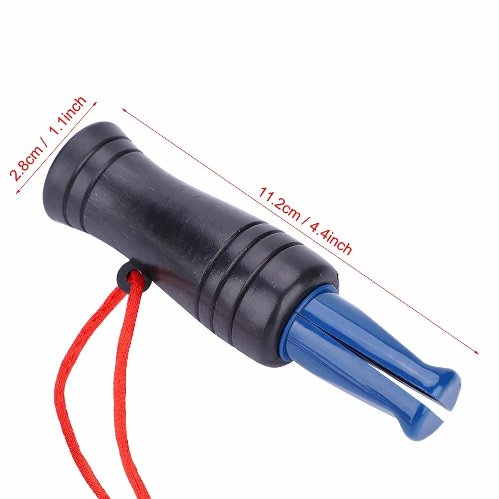 Tefola Gwizdek na Kaczki, trwałe PVC Duck Call, akcesorium myśliwskie z liną