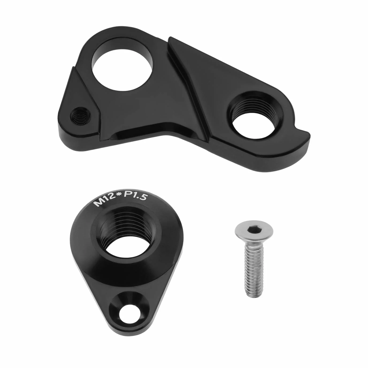 Hak rowerowy na tylne przerzutki wieszak tylne koło mechaniczny hak zmiany biegów stop aluminium kompatybilny z Fuji kompatybilny z Vitus czarny