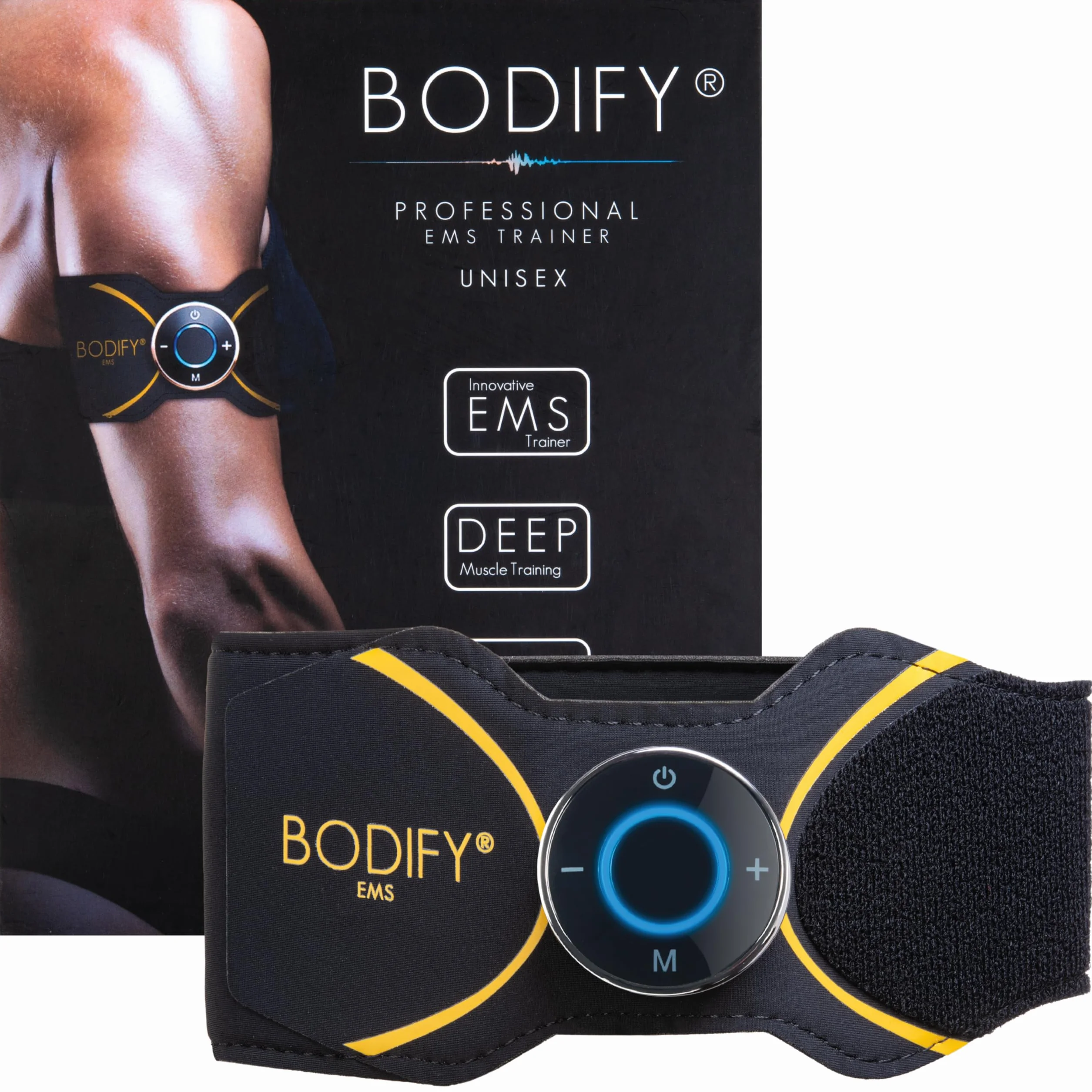 Bodify® 2-in-1 EMS Arm & Leg Trainer Pro – Ukierunkowana aktywacja mięśni ramion i nóg! – Aktywacja mięśni – Trening EMS – Trening mięśni ramion i nóg – dla mężczyzn i kobiet ORYGINAŁ