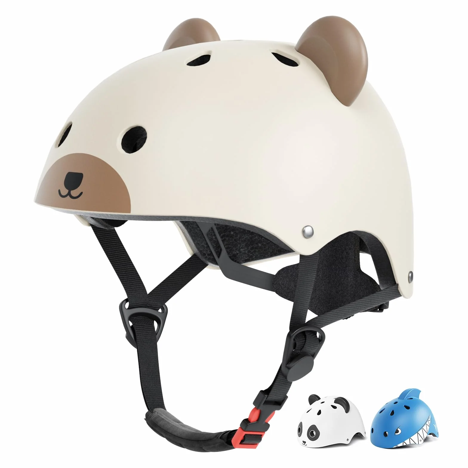 XJD Kask rowerowy dla dzieci 1-8 lat regulowany bezpieczeństwa wzór zwierzęcy 44-50 cm