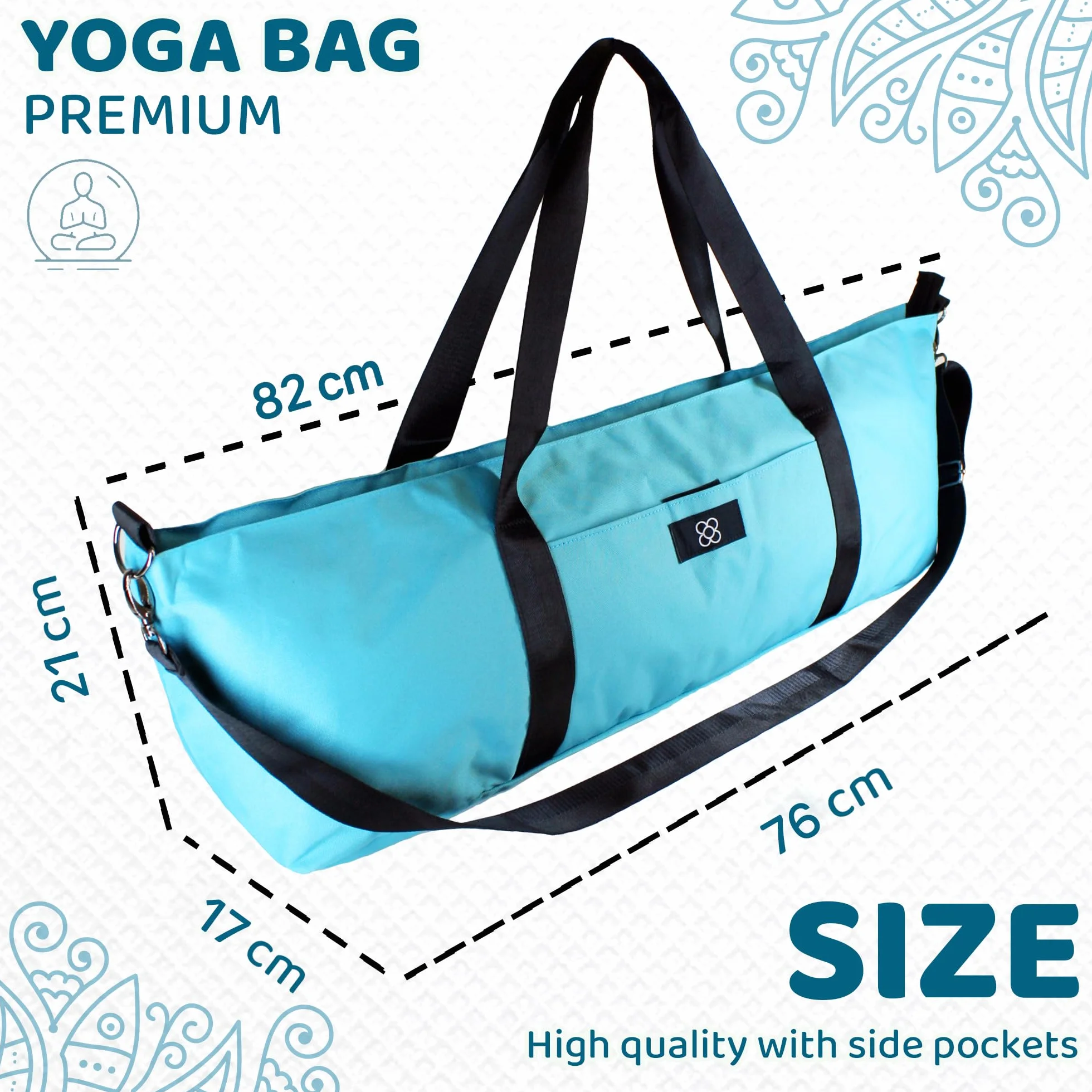 DOJA Barcelona Torba na jogę 85,5x16,5x24,5 cm poliester z kieszeniami