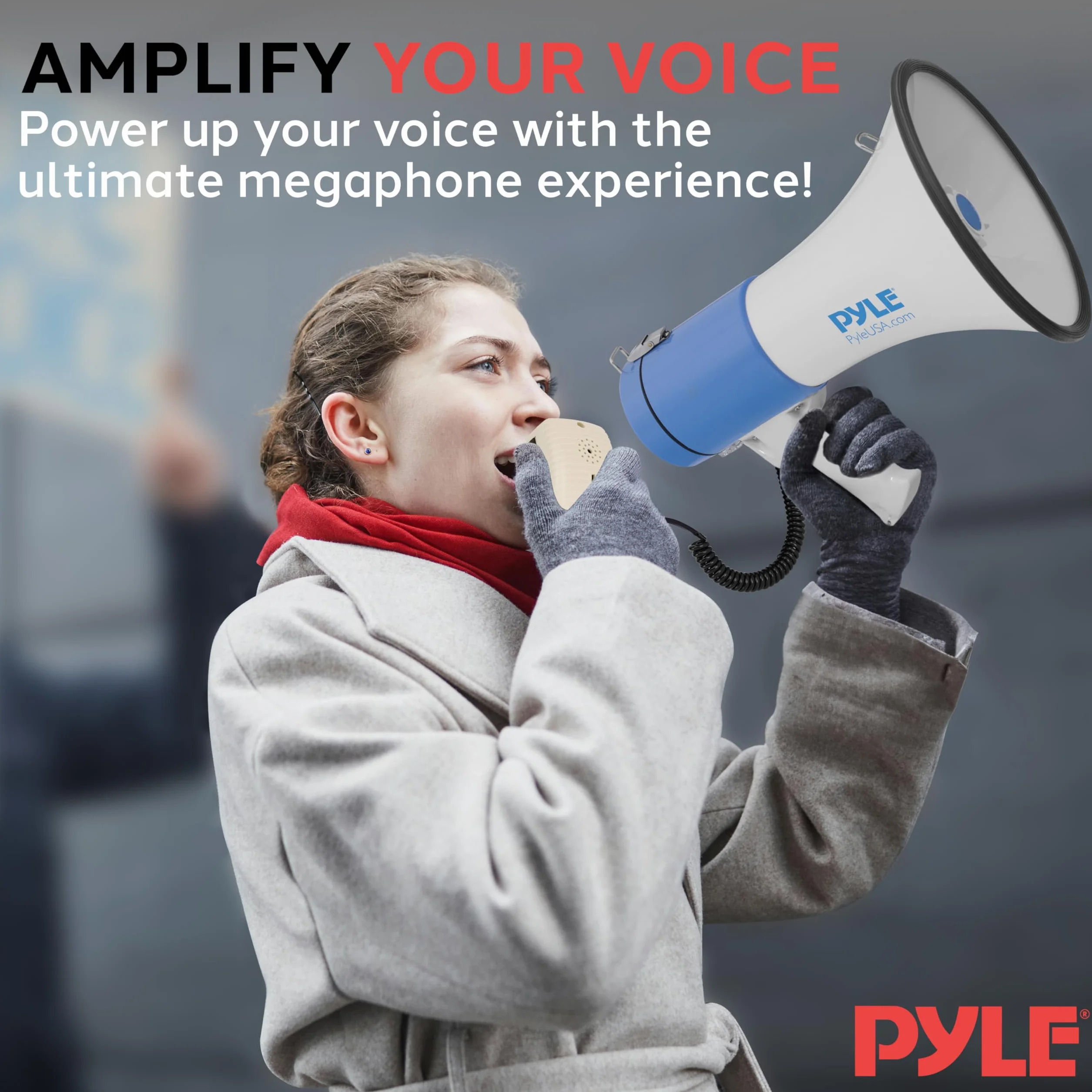 Pyle PMP50 - megafon PA z wbudowaną syreną