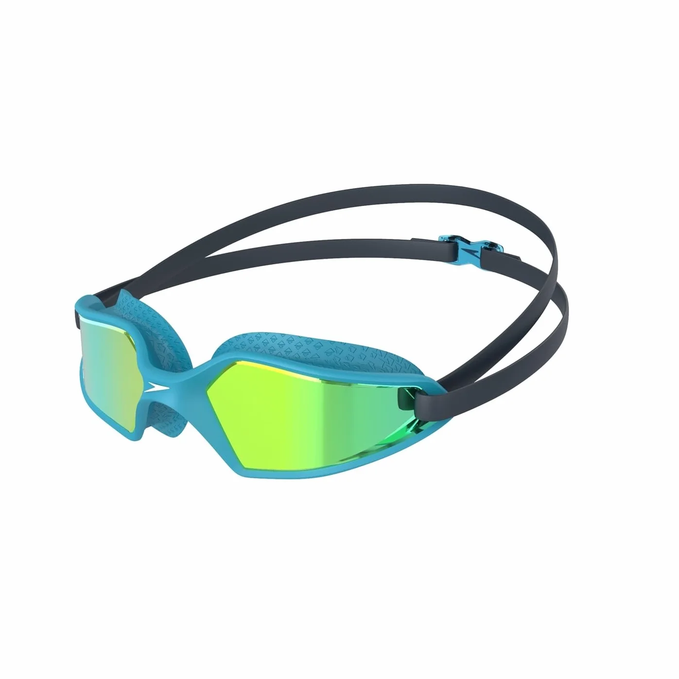 Speedo Junior Hydropulse gogle pływackie | wygodne dopasowanie | regulowana konstrukcja | przeciwmgielne | zapobiegające wyciekom, granatowe/niebieskie zatoka/żółte złoto, jeden rozmiar
