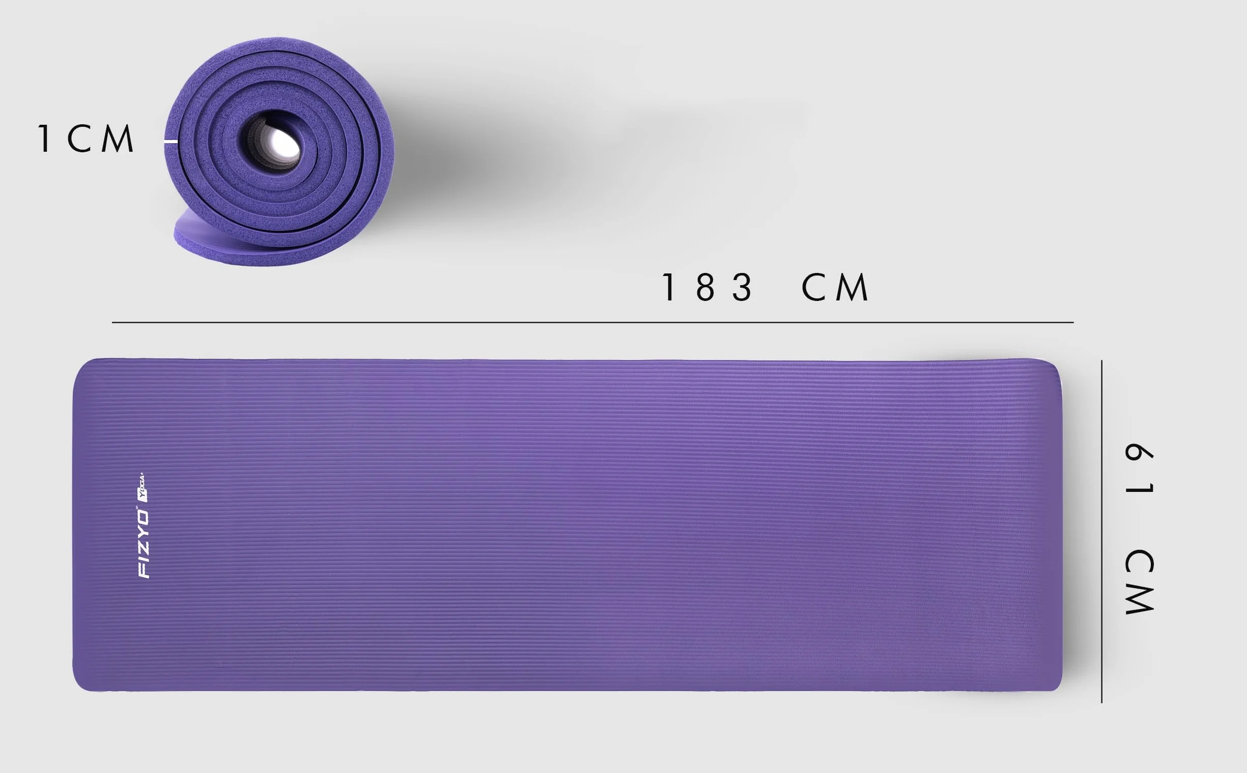 Mata do Jogi Antypoślizgowa NBR 183 x 61 x 1 cm