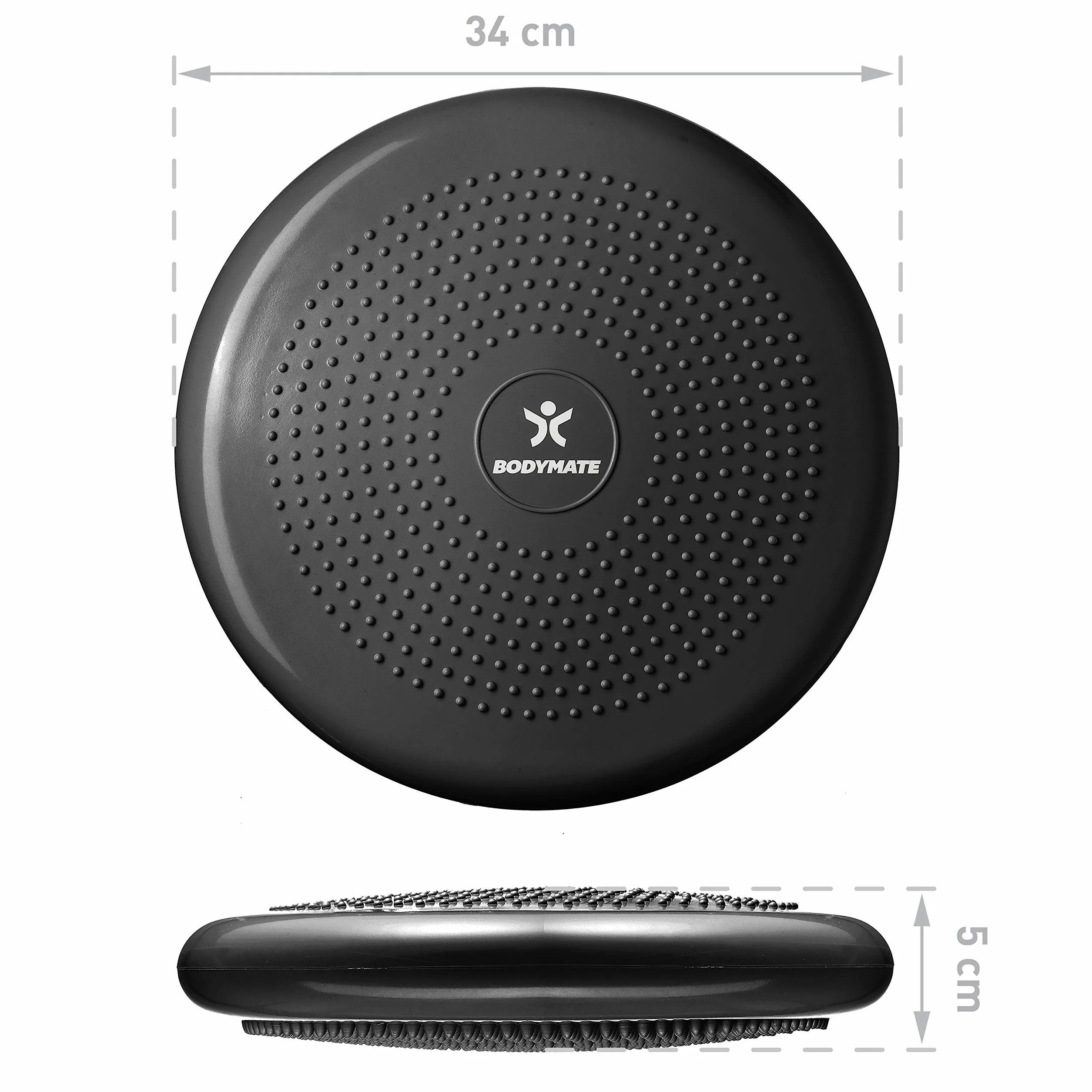BODYMATE poduszka balansowa z pompką średnica 34 cm do ćwiczeń core fitness rehabilitacji