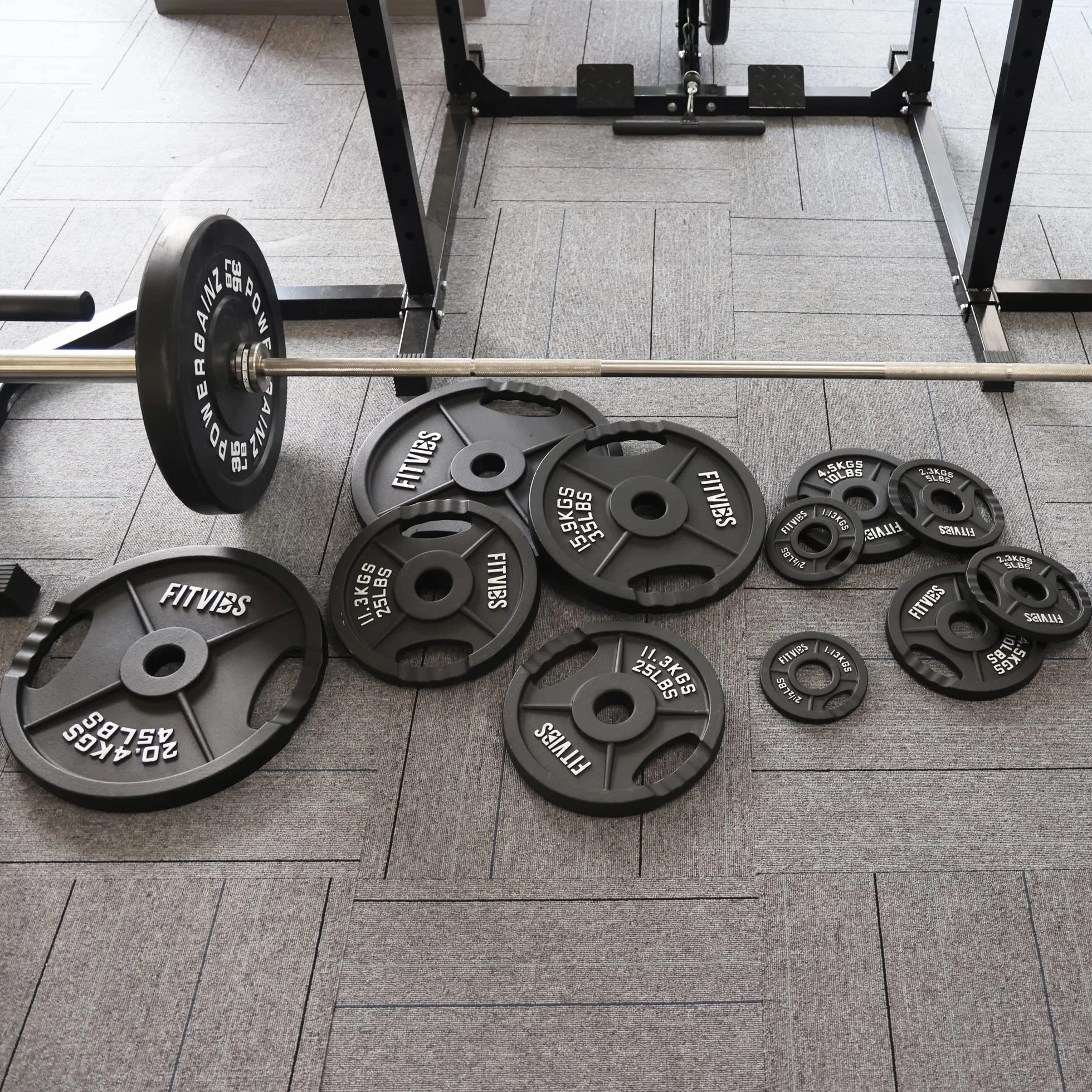 Signature Fitness Olympic 2-calowy żeliwny talerz obciążający 11,3 kg para