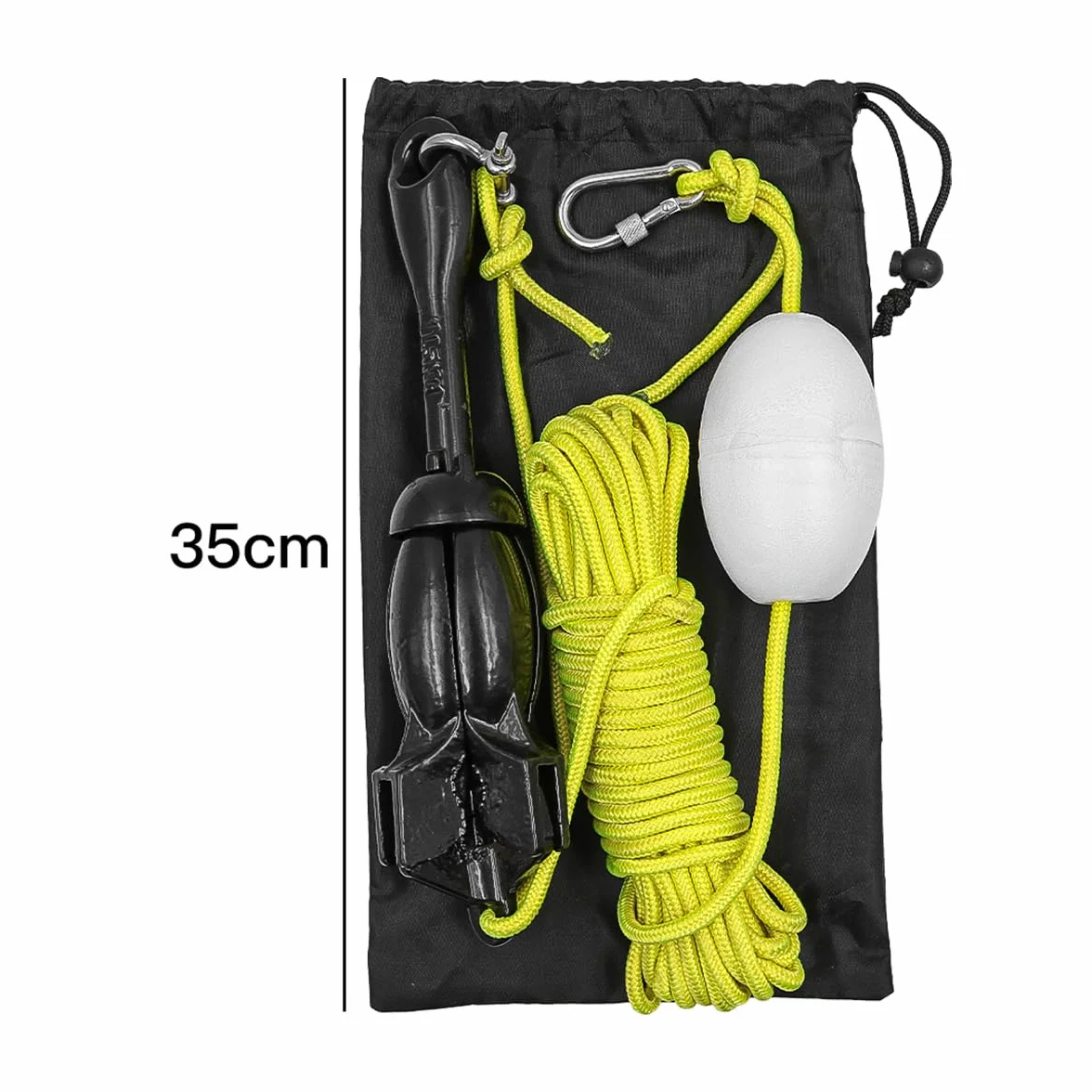 Kotwica do łodzi, uniwersalna kotwa do łodzi, stal węglowa, składany hak kajakowy z liną, składana kotwica, stal węglowa, 1,5 kg, do łodzi na statek
