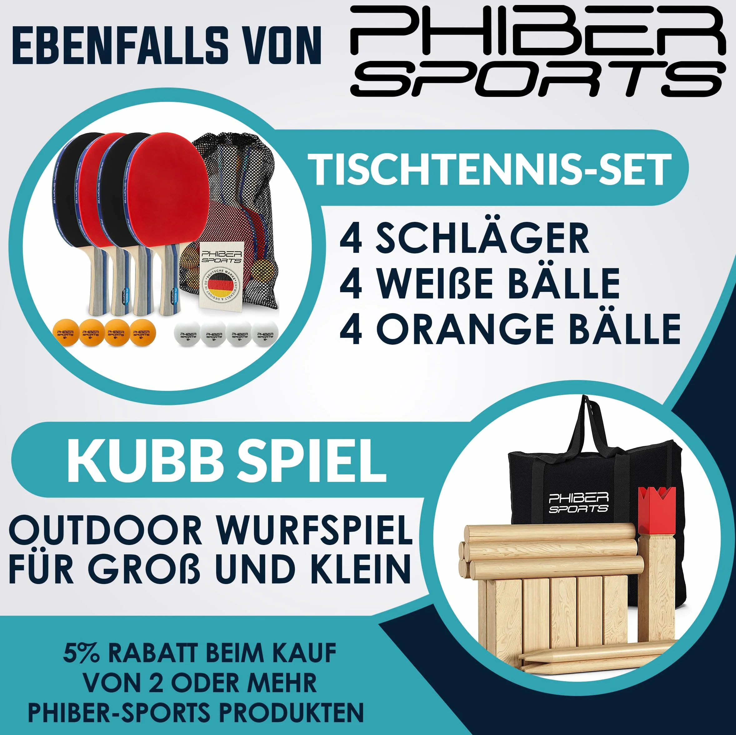 PHIBER-SPORTS Pierścienie do frisbee – 2-pak premium lekkich pierścieni do rzucania – 80% lżejszych niż standardowe dyski frisbee - Łatwe do złapania – Doskonała trajektoria lotu - Idealne dla dzieci