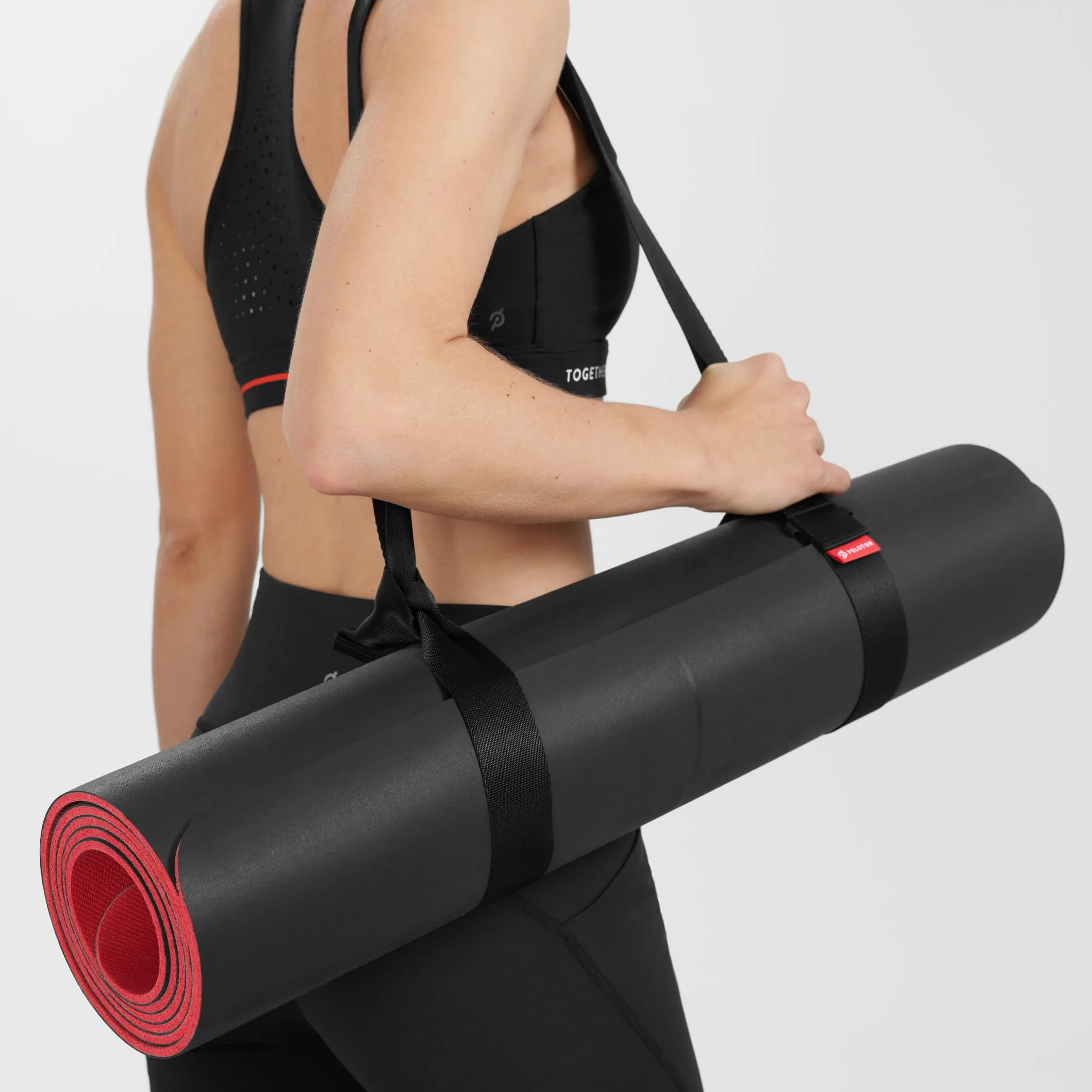 Peloton Unisex pasek do jogi, czarny i ćwiczenia UK