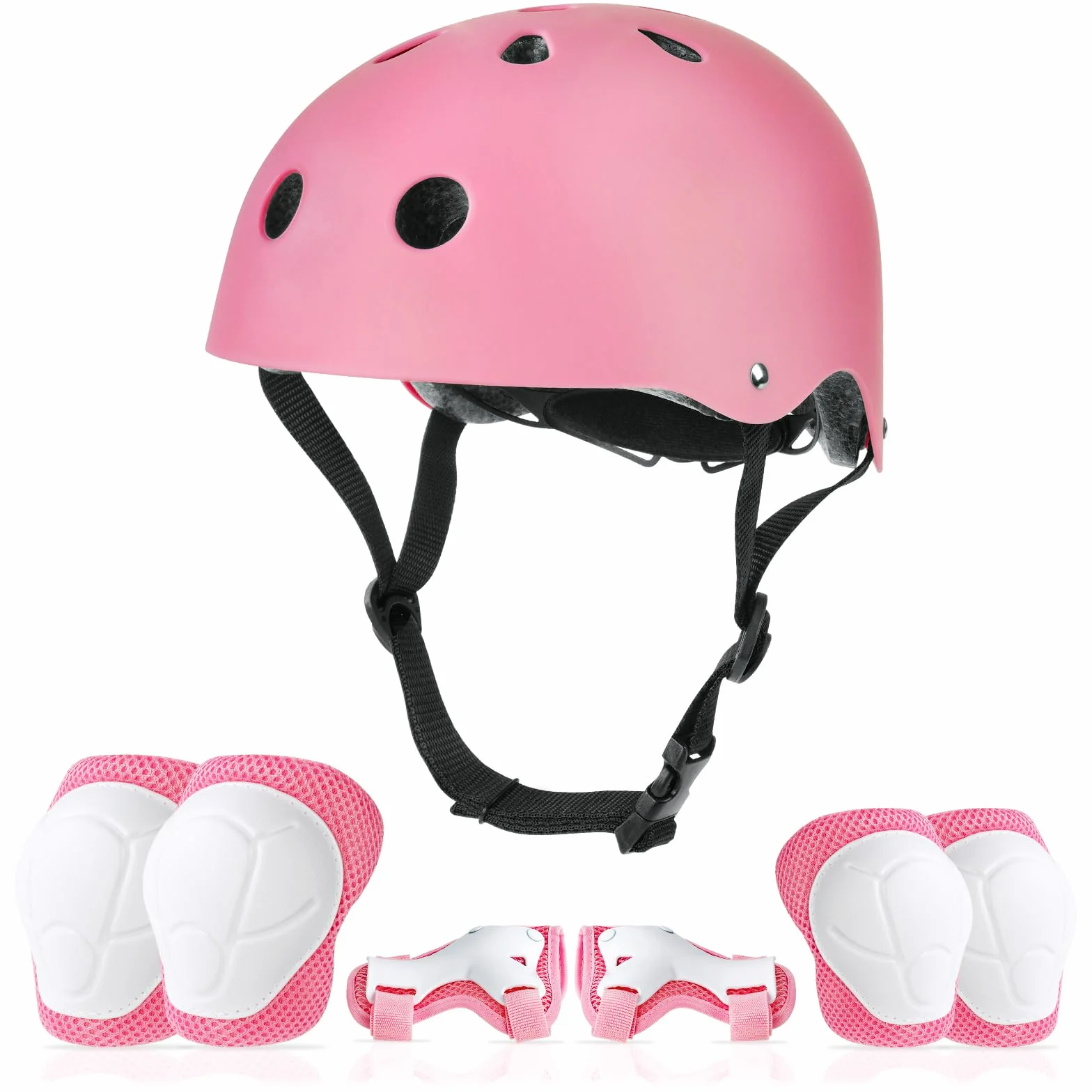 Flintronic Kask rowerowy dla dzieci w wieku 2-13 lat, zestaw ochronny dla dzieci, kask do deskorolki, skutera, sportu, roweru dla dziewcząt i chłopców