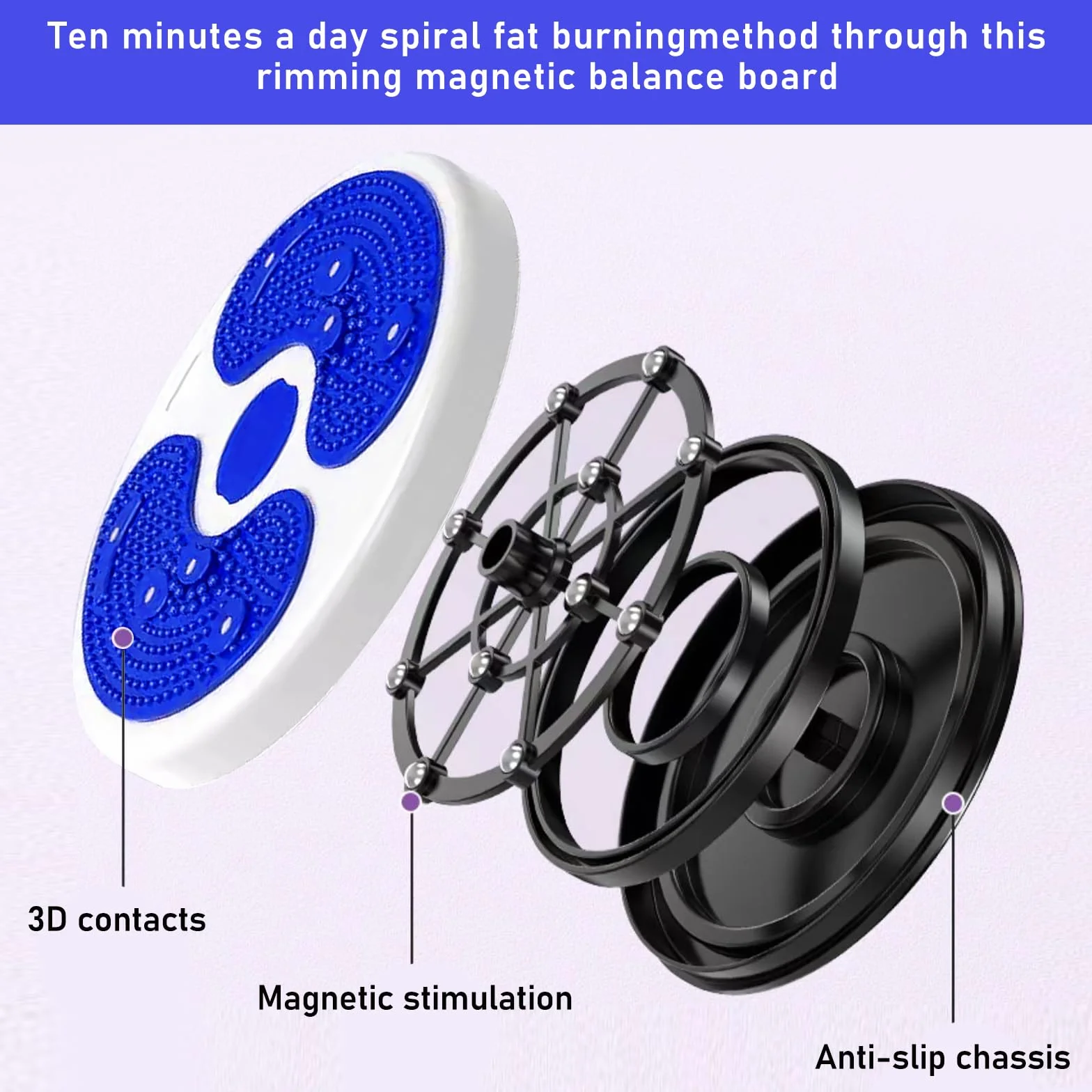 Nizirioo Twist Board Twist Waist, Twist Waist Board Disc Board ze sznurkiem, do fitnessu i ruchu bioder i talii Twist Waist do fitnessu i treningu