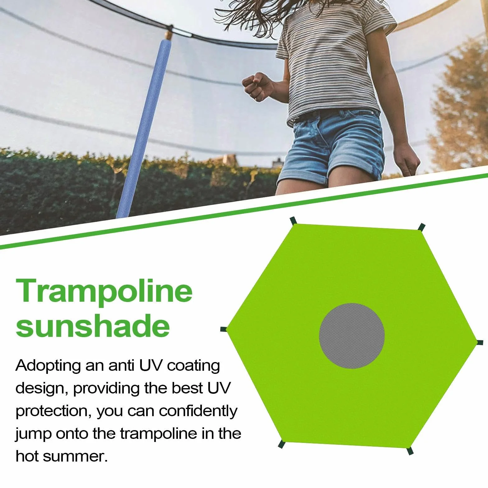 Wodoodporna osłona przeciwsłoneczna Oxford do trampoliny markizy, 1 sztuka