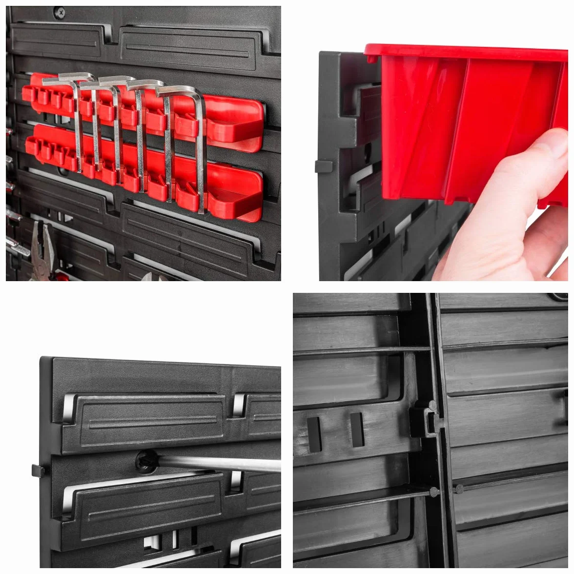 Regał warsztatowy 117x78 cm z systemem magazynowym 40 sztuk
