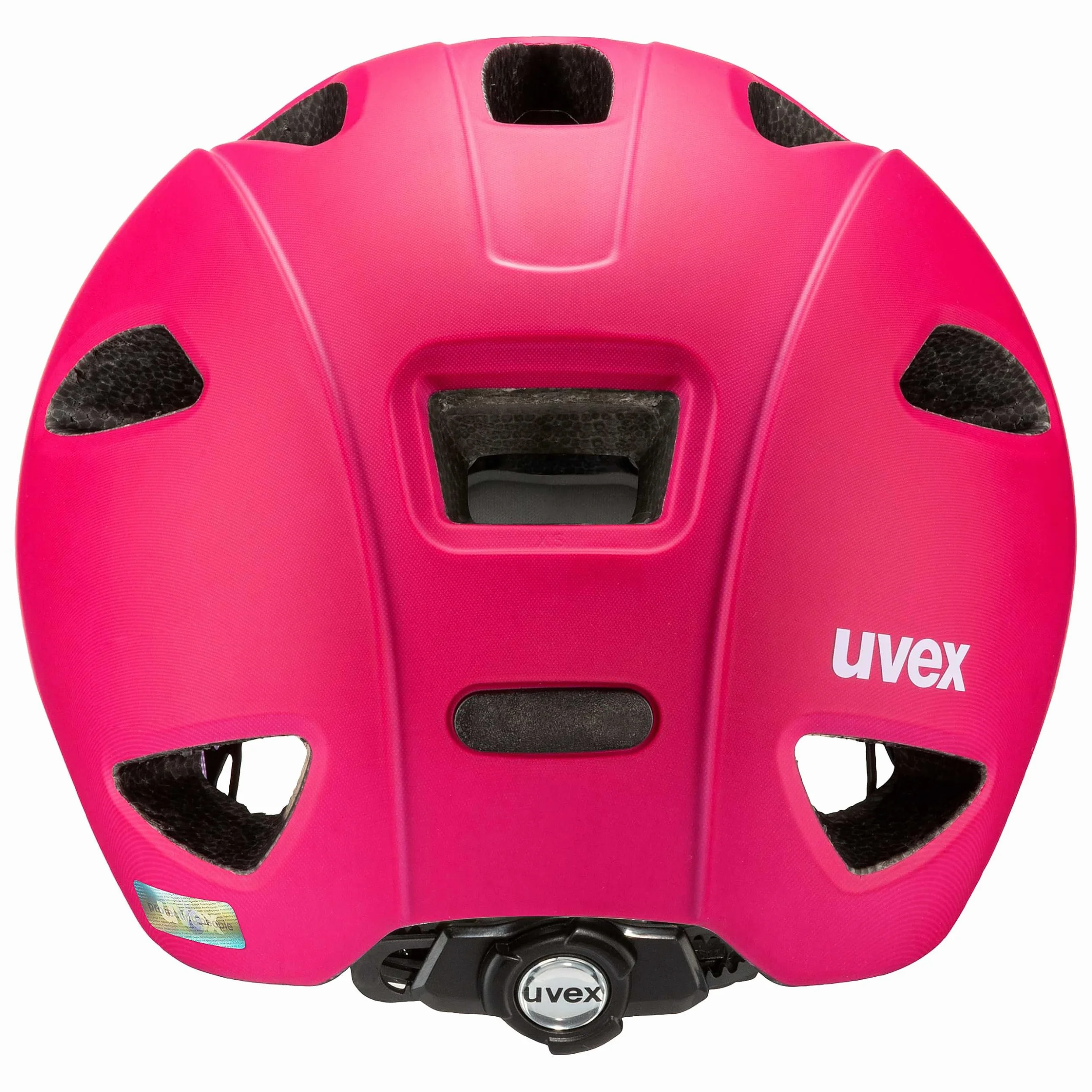 uvex oyo - lekki kask rowerowy dla dzieci - indywidualna regulacja wielkości - możliwość zainstalowania światła LED - berry - purple matt - 45-50 cm