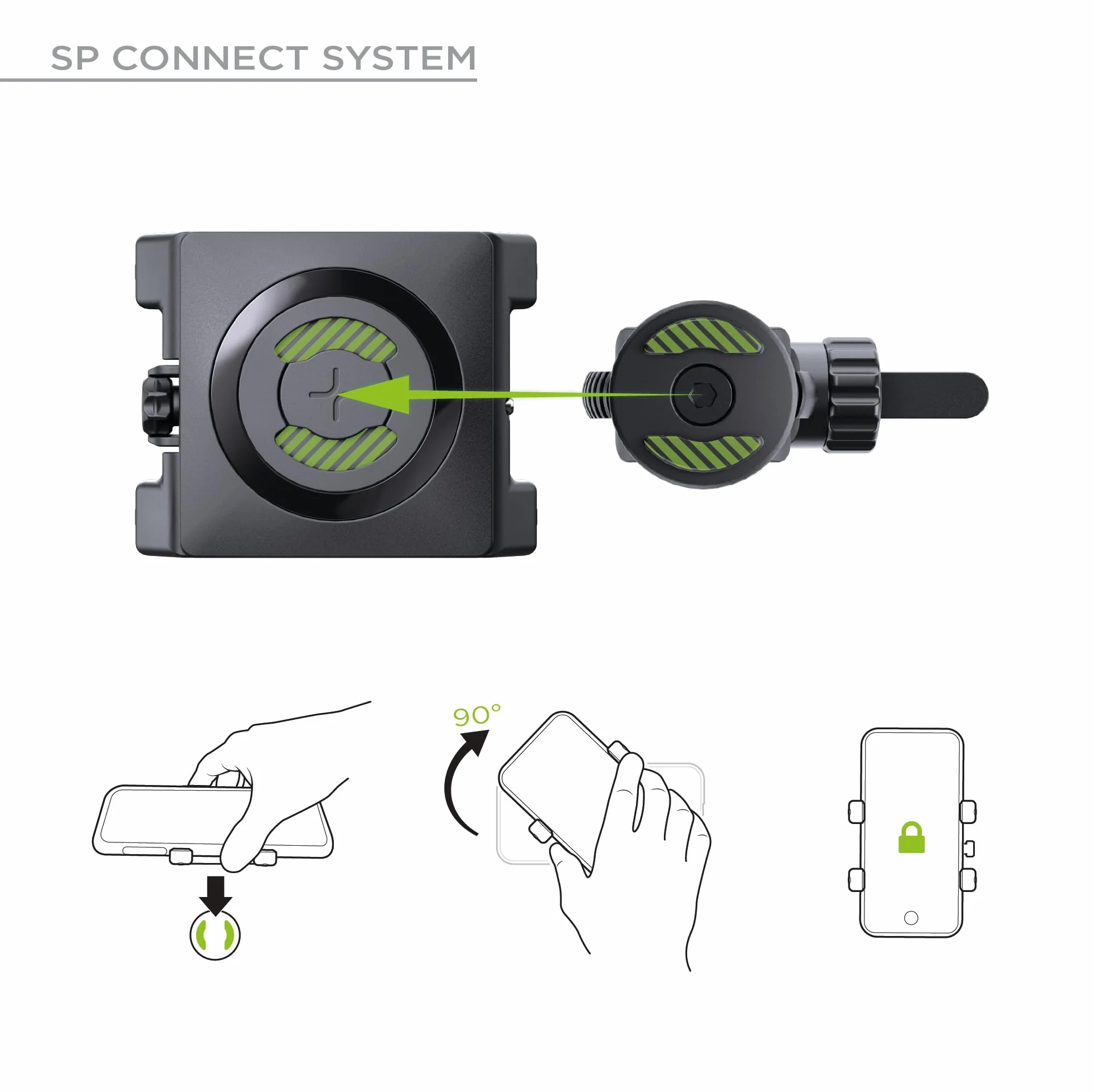 SP Connect Uniwersalny Uchwyt Rowerowy na Telefon 58-85mm Stojak Smartfona Rower Górski