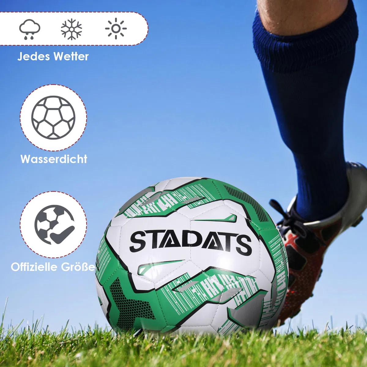 Piłka nożna rozmiar 5 dla dzieci i dorosłych, piłka nożna dla dzieci, futsal, pogrubiona, zabezpieczona przed wybuchem, piłka nożna dla dzieci, piłka nożna treningowa, młodzieżowa i dziecięca