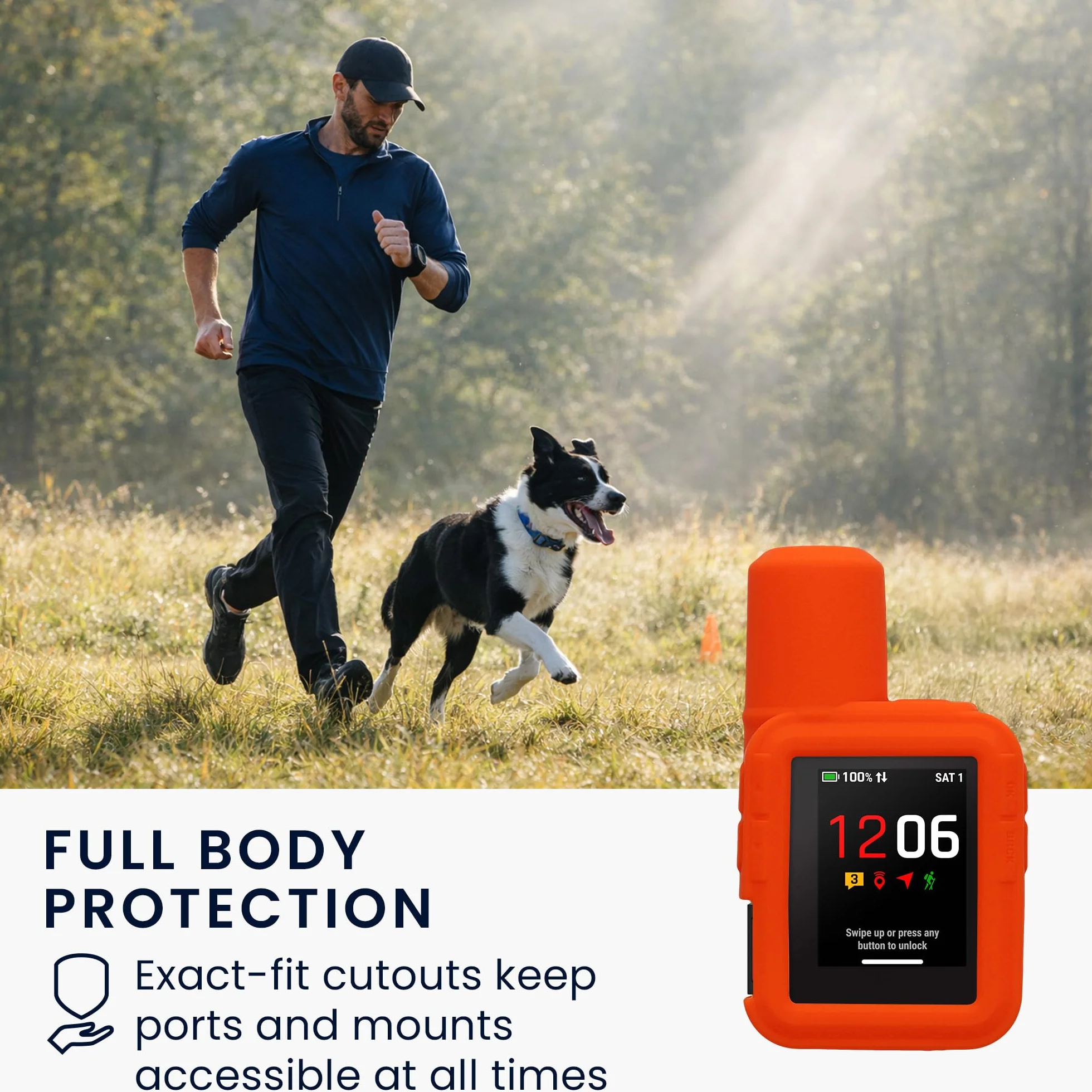 kwmobile Etui ochronne do Garmin inReach Mini 3 / Mini 3 Plus, pomarańczowe