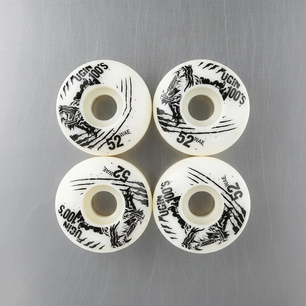 Alomejor koła do deskorolki 52 mm x 30 mm 4 szt. PU Cruiser Longboard zestaw