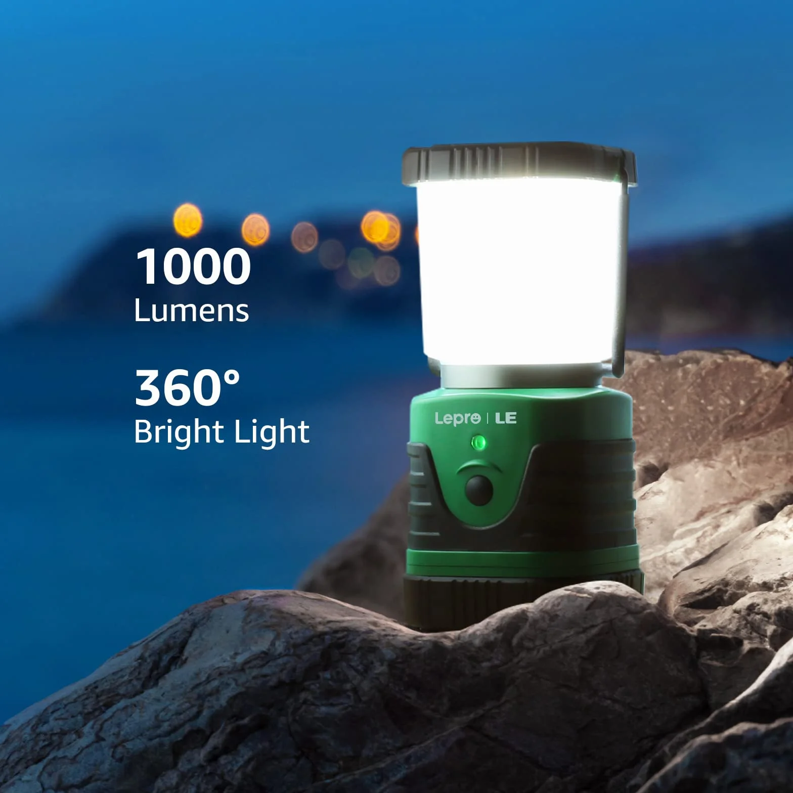 LE 3300008 Lampa Kempingowa, Plastikowa, Zasilanie Bateryjne, LED 4400 mAh 10 W, Wielokolorowa, 1000lm, 1 Sztuka