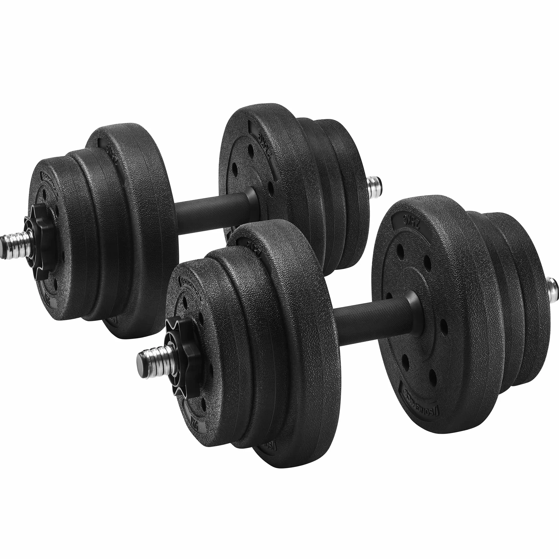 SONGMICS Hantle zestaw 20 kg czarne SYL20HV1