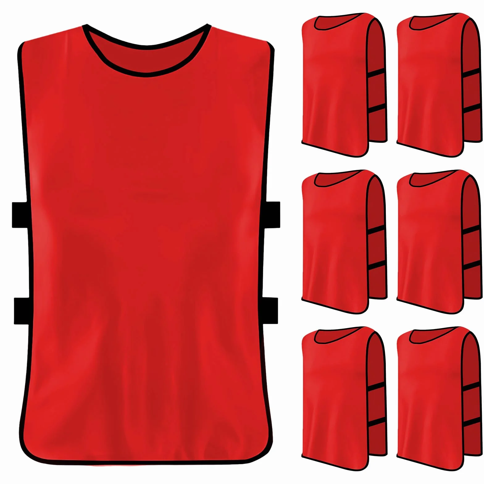 6-częściowy zestaw do gry w piłkę nożną, sportowy bibs z siateczki, body treningowe, koszykówka, koszulka sportowa dla dorosłych, kamizelka z siateczki, do treningu, dla mężczyzn i kobiet