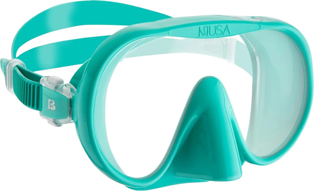 CRESSI Musa+Scilla Combo Aqua Green - Adult Combo Set Musa Snorkeling Mask and Scilla Snorkel, Aqua Green, One Size