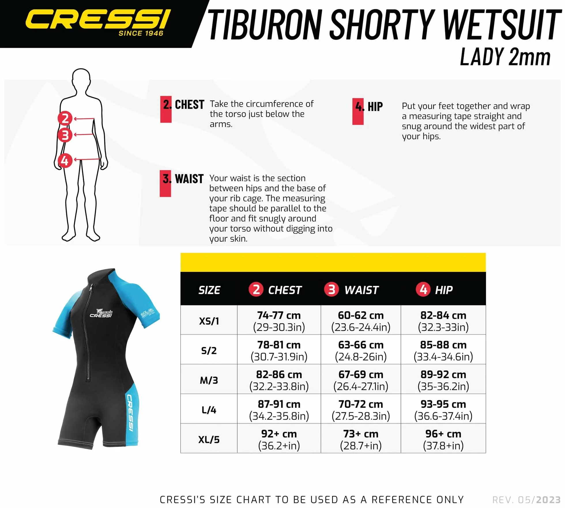 Cressi Tiburon Lady Monopiece Wetsuit 3mm
