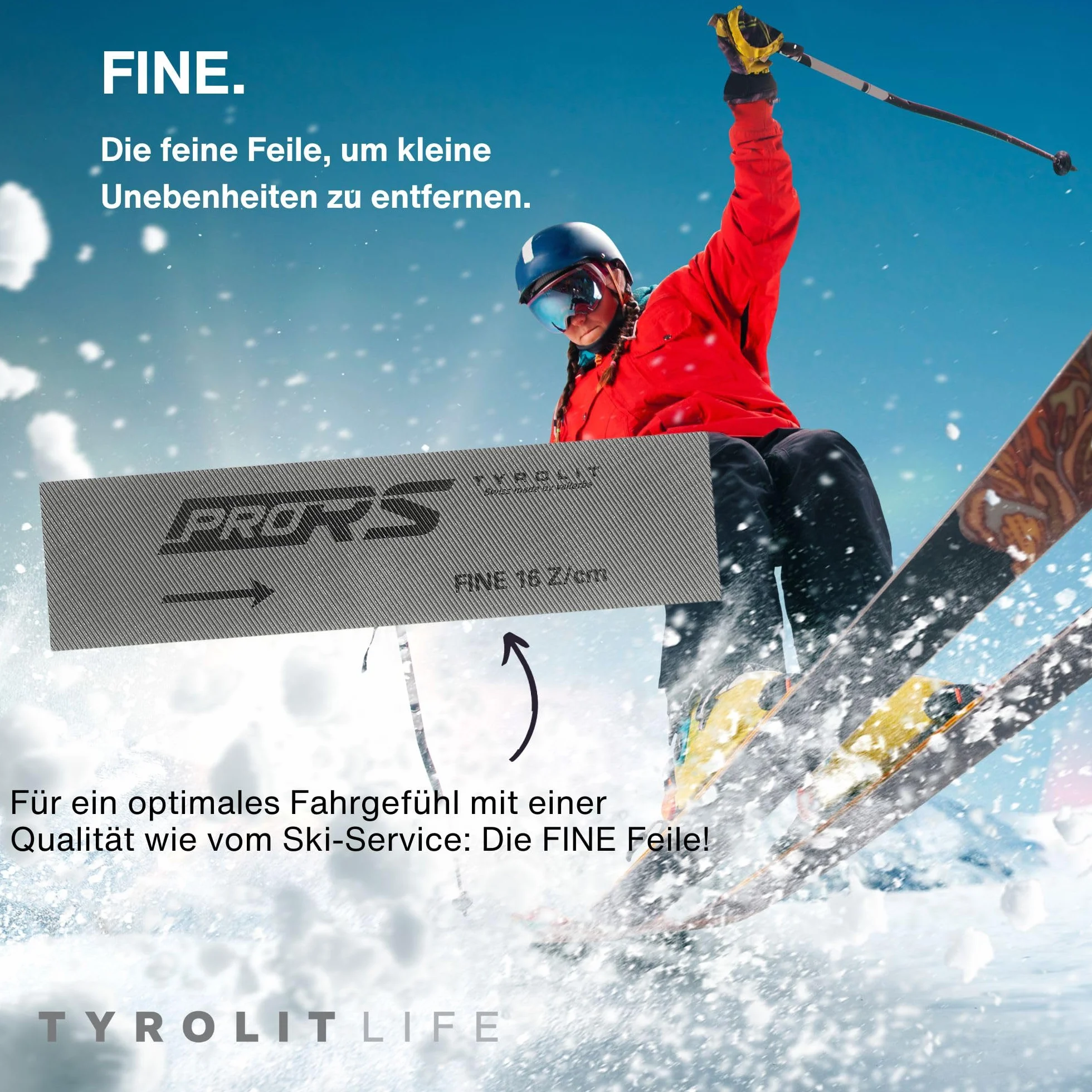 Tyrolit Life zestaw pilników stalowych 2 sztuki do ostrzenia krawędzi nart i snowboardu