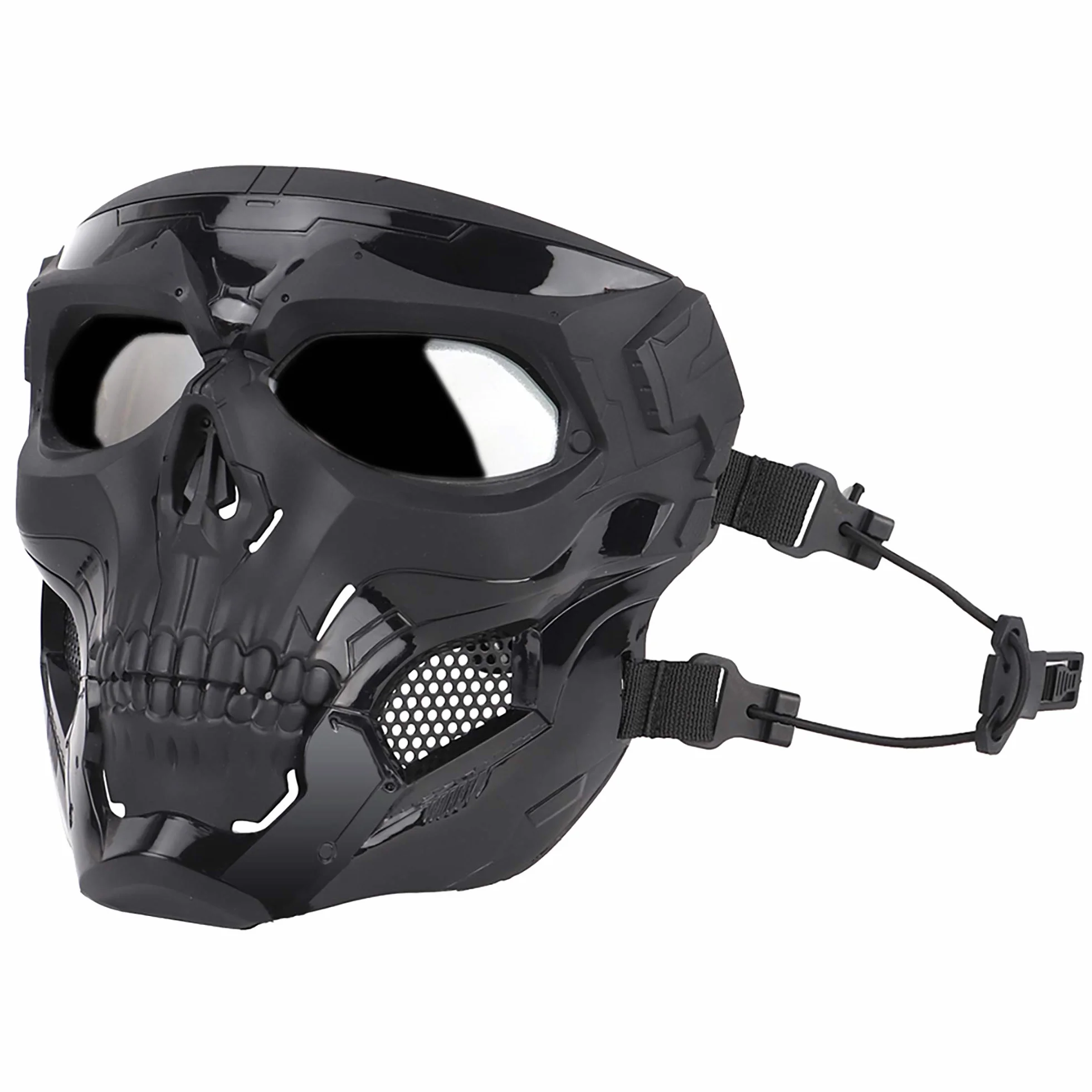 Taktyczna maska z trupią czaszką, oddychająca, pełnotwarzowa maska ochronna do paintballu, gry wojennej, Halloween, Cosplay, na imprezę kostiumową