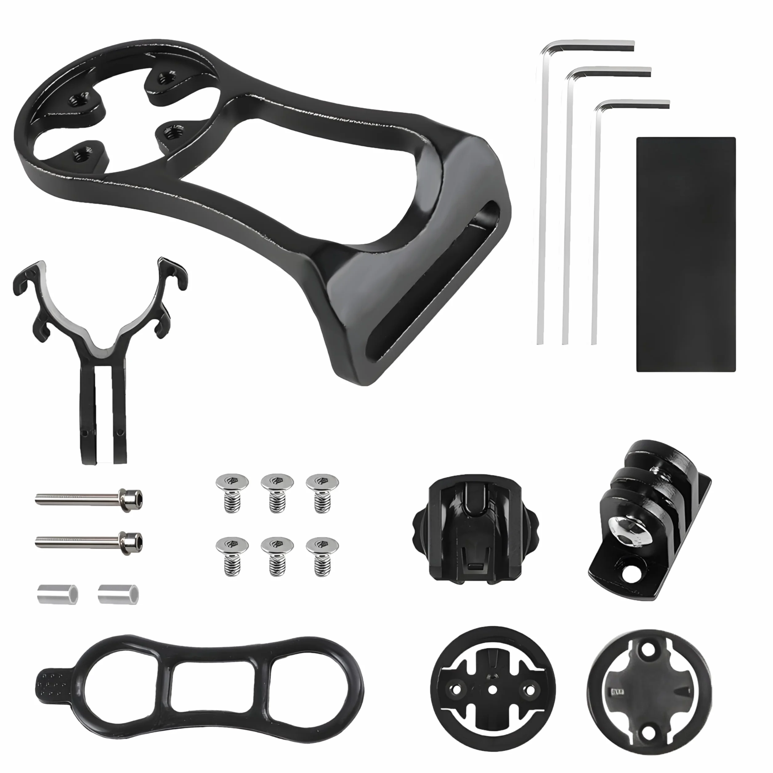 Uchwyt rowerowy, uchwyt na komputer rowerowy, kompatybilny z Garmin/IGPS Bolt Mount uchwyt na kierownicę rowerową FEdge Extended Out przedni uchwyt, regulowany uchwyt Edge, uchwyt na mostek (czarny)