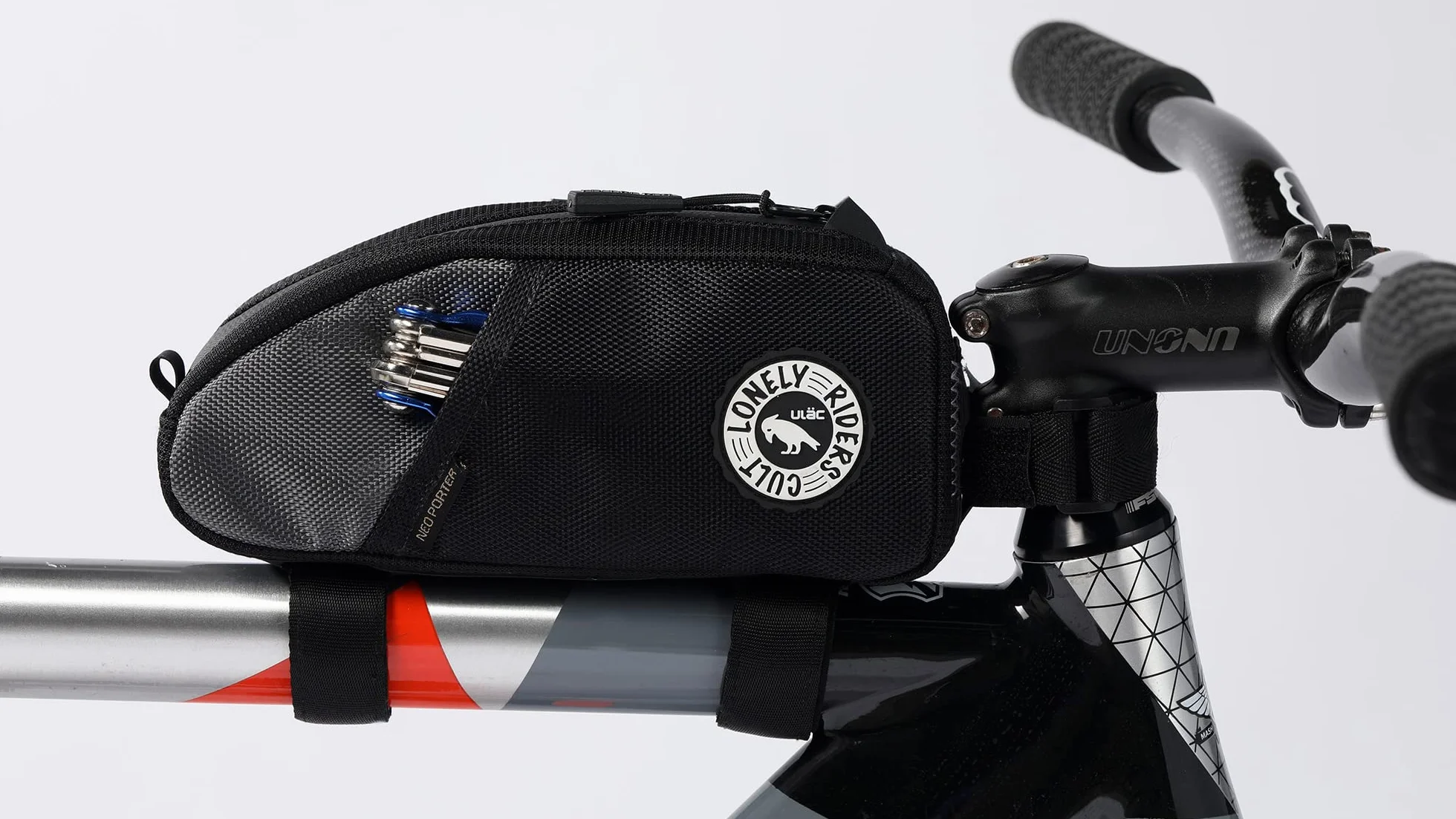 Torba na ramę rowerową akcesoria - torba rowerowa wodoodporna rama 1,2 l do przechowywania akcesoriów rowerowych torba na ramę MTB mocowanie górnej rury 18 x 9 x 5,5 cm na narzędzia rowerowe