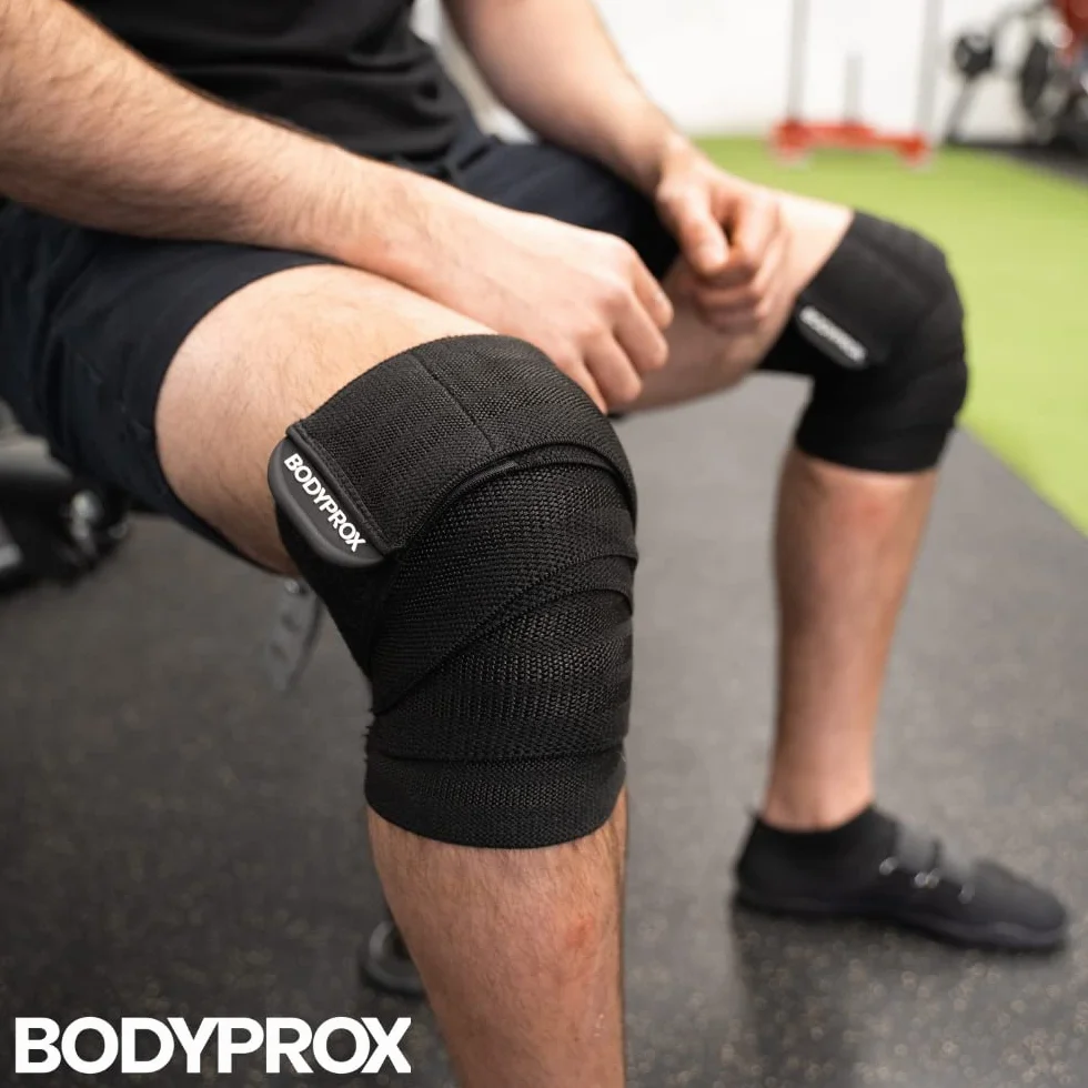 Bodyprox Owijanie do kolan 2 sztuki wsparcie dla mężczyzn i kobiet