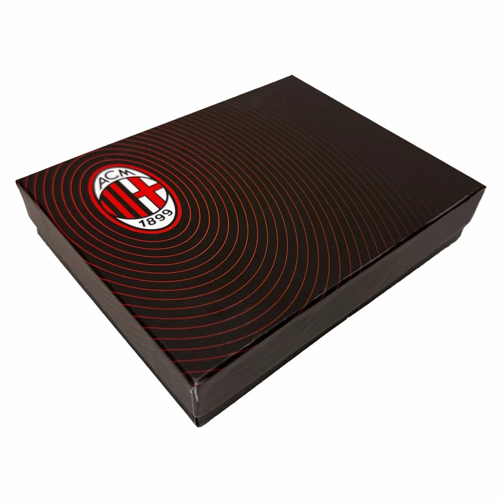 Portfel podróżny Ac Milan 143190, czarny pomarańczowy unisex