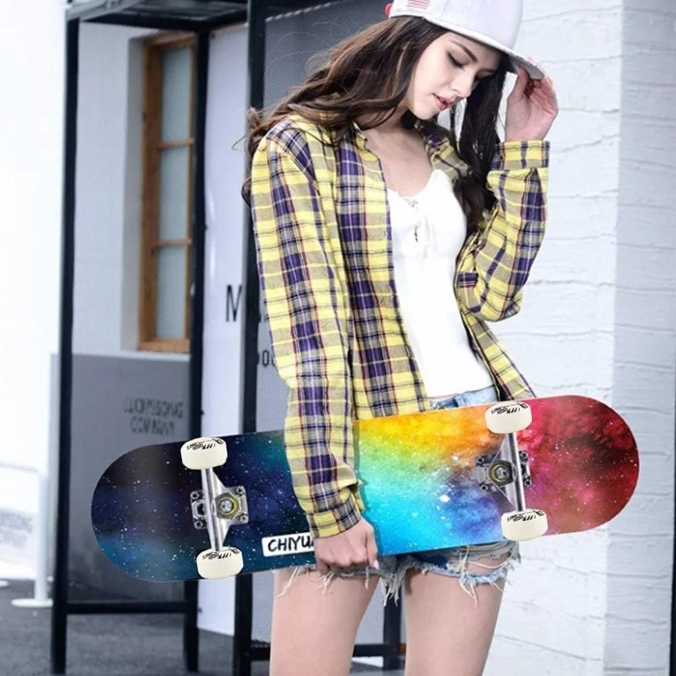Alomejor koła do deskorolki 52 mm x 30 mm 4 szt. PU Cruiser Longboard zestaw