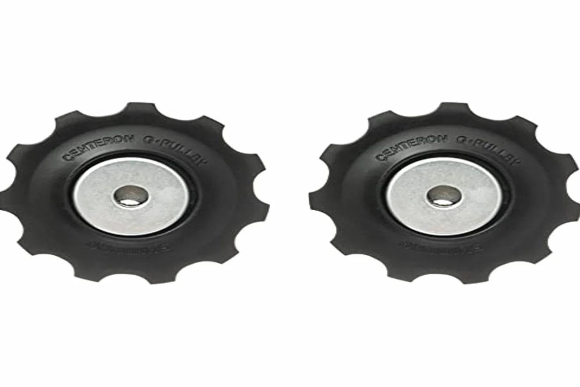 Shimano Deore M593 4524667948148 Kółka do Przerzutek, Srebrny/Czarny, 2 Sztuki