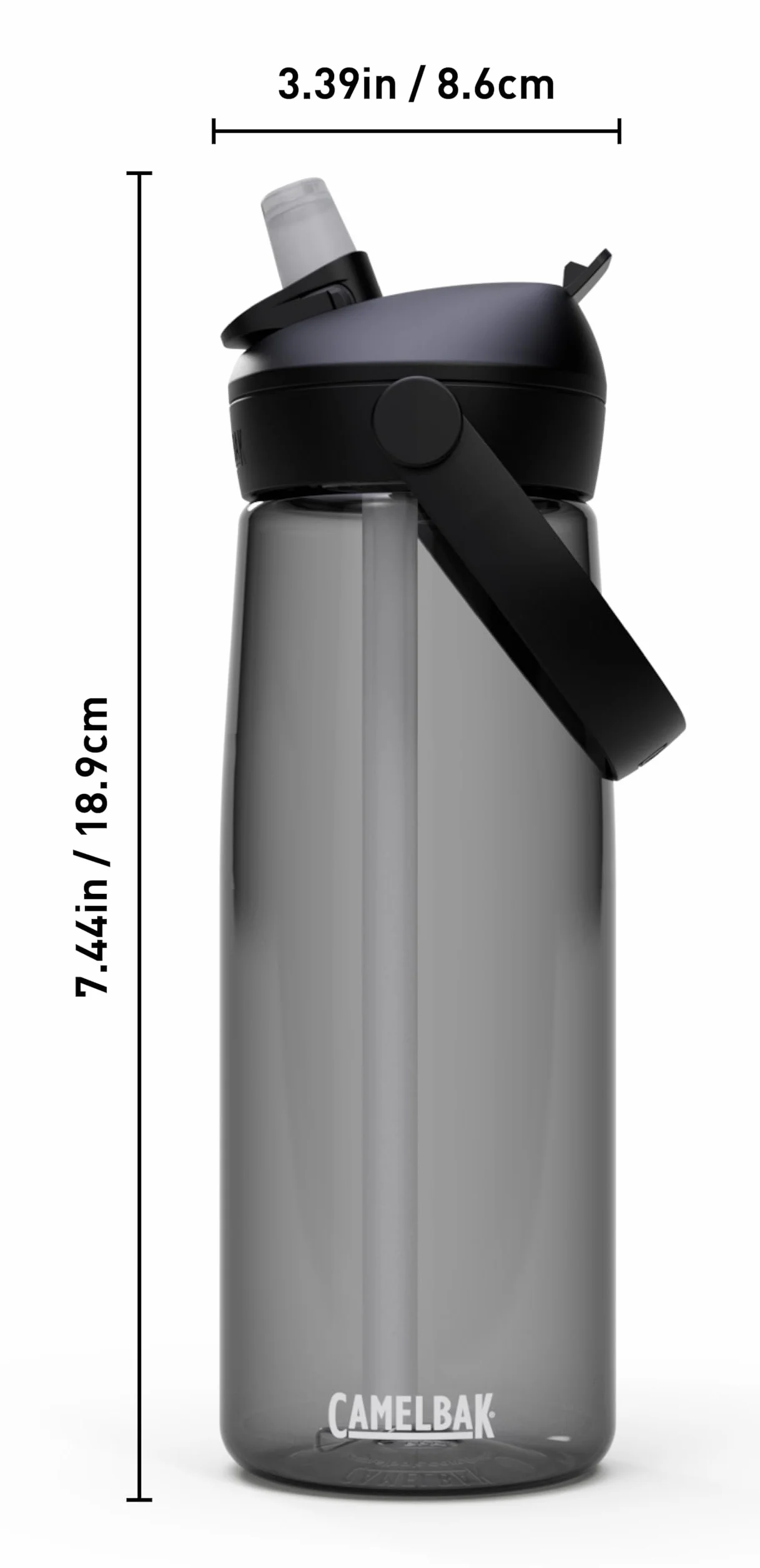 Camelbak Thrive Flip Straw Butelka na wodę Charcoal 750 ml