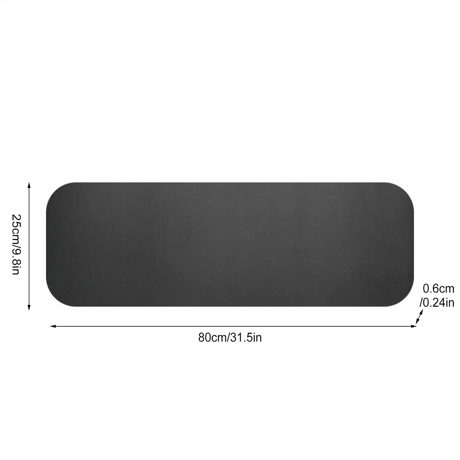 Mata ze sztucznej skóry na bieżnię 80x25 cm redukująca hałas ochrona podłogi