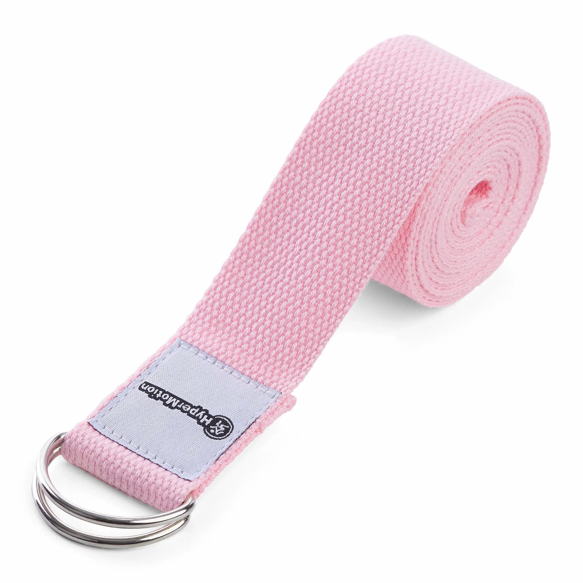 HyperMotion Mata do Ćwiczeń Fitness i Jogi NBR 183x61x0,8 cm Różowa, Antypoślizgowa, 8 mm, z Paskiem do Ćwiczeń i Przenoszenia, do Jogi, Pilatesu i Stretchingu