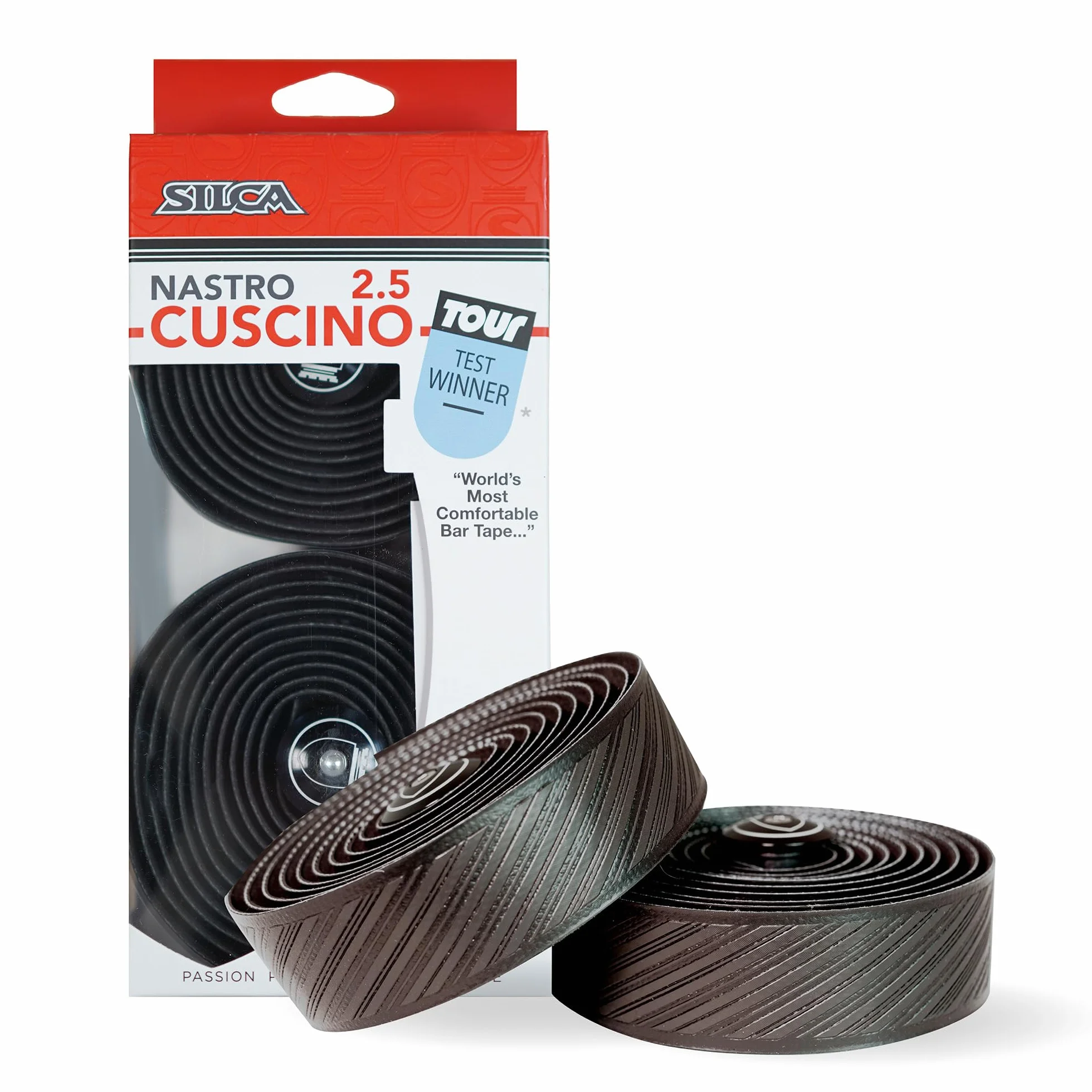 SILCA Nastro Cuscino Owijka na kierownicę rowerową, czarna 2.5mm – Dodatkowo gruba owijka na kierownicę rowerową, w zestawie z aluminiowymi zatyczkami końcowymi i zestawem instalacyjnym – trwała