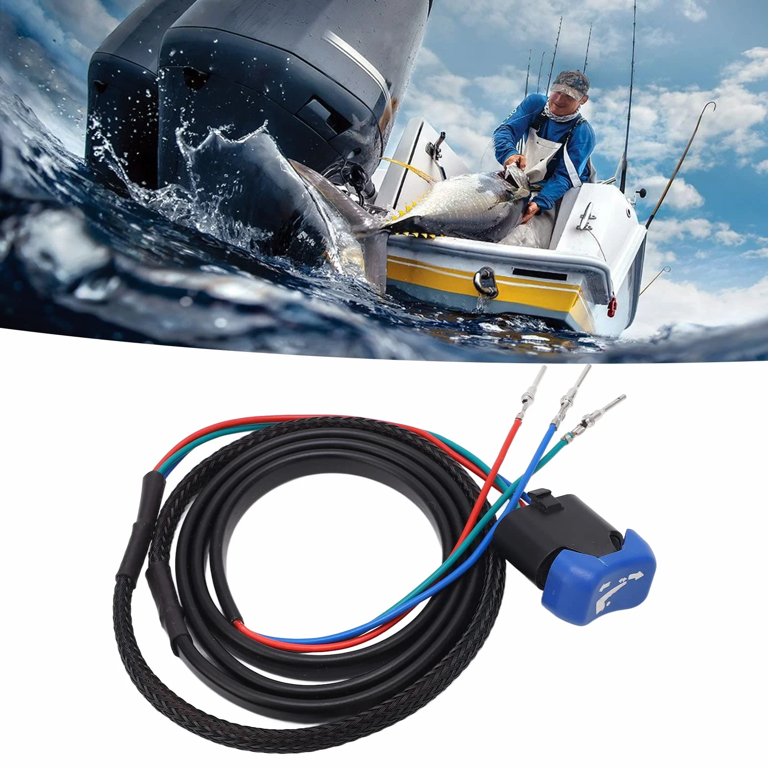 5006358 Zamiennik Zespołu Przełącznika Pochylenia Trymu łodzi do Zaburtowego Pilota Zdalnego Sterowania Johnson Evinrude