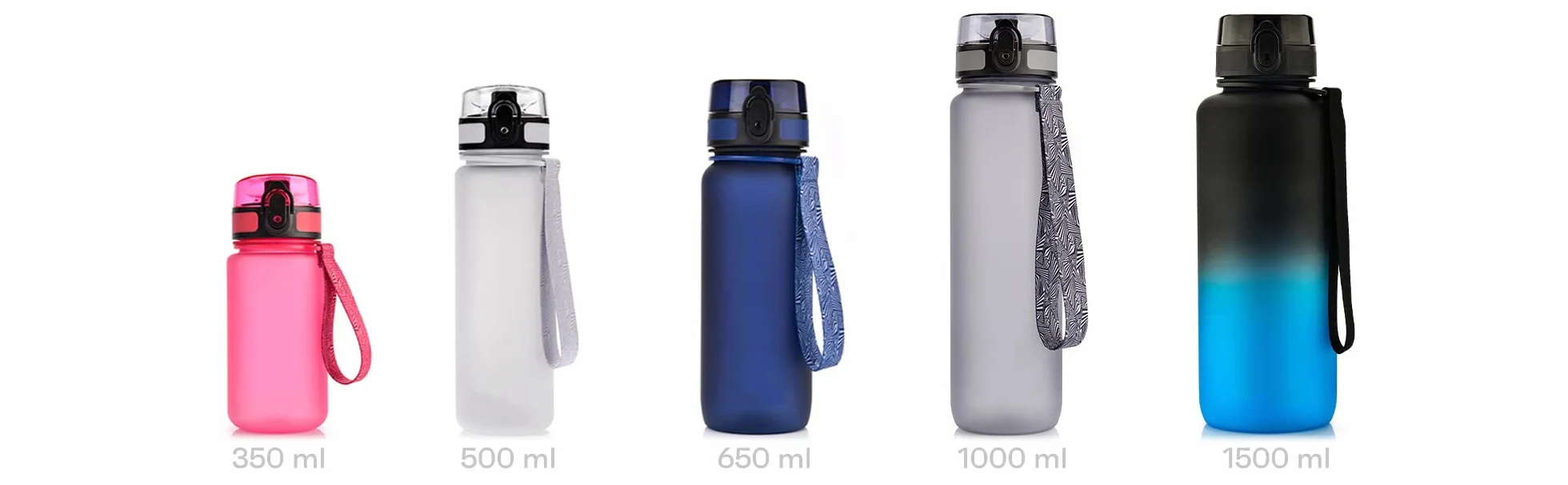 Meteor Butelka sportowa Tritan BPA Free 500-1500 ml