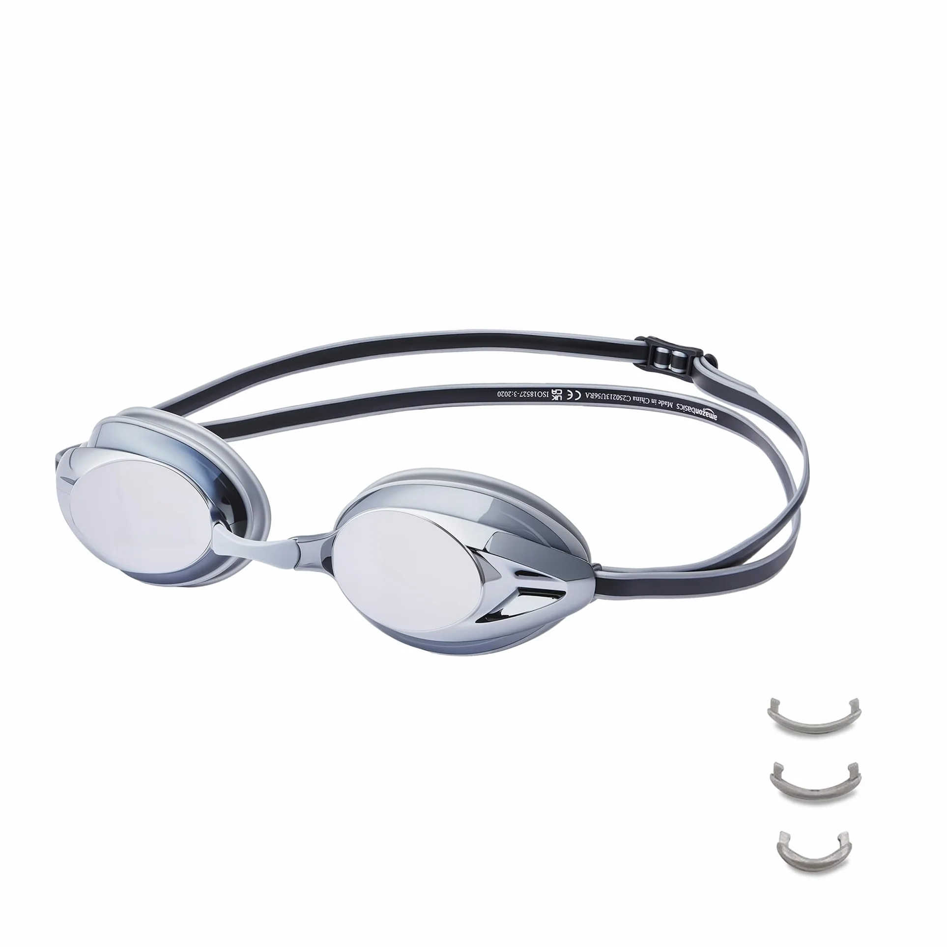 Amazon Basics okulary pływackie unisex dla dorosłych rozmiar uniwersalny