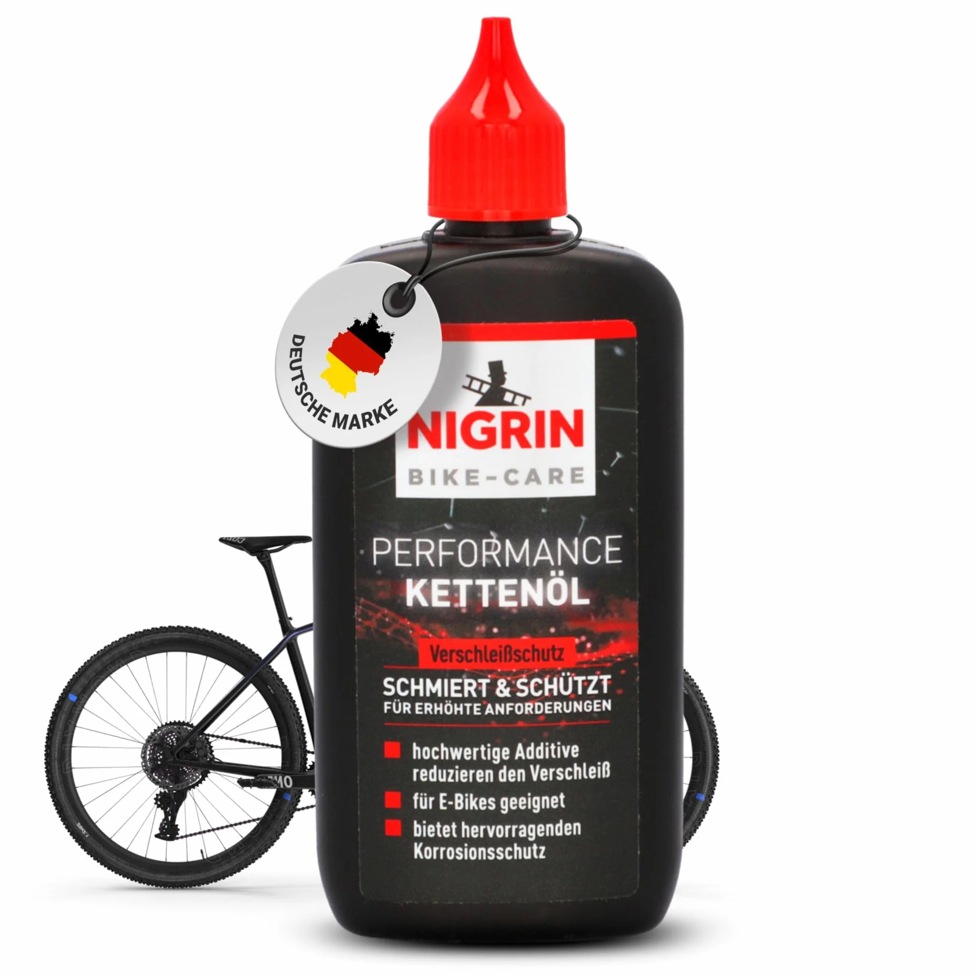 NIGRIN Olej do łańcuchów rowerowych E-Bike 100 ml szary, 100 ml