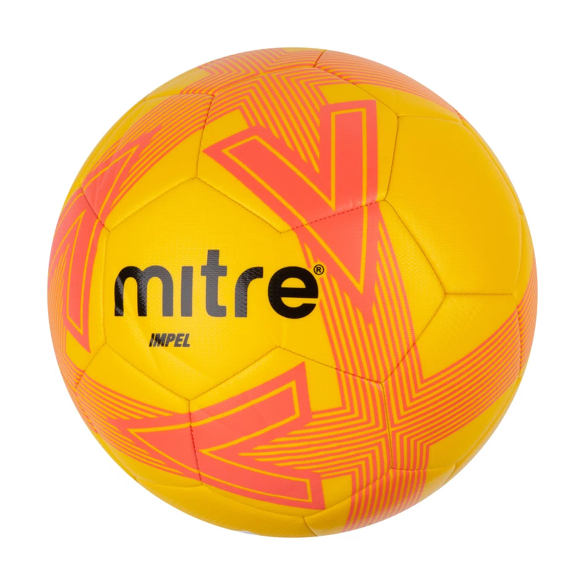 Mitre Impel L30P piłka nożna, bardzo trwała, zachowuje kształt, żółty/pomarańczowy, 5
